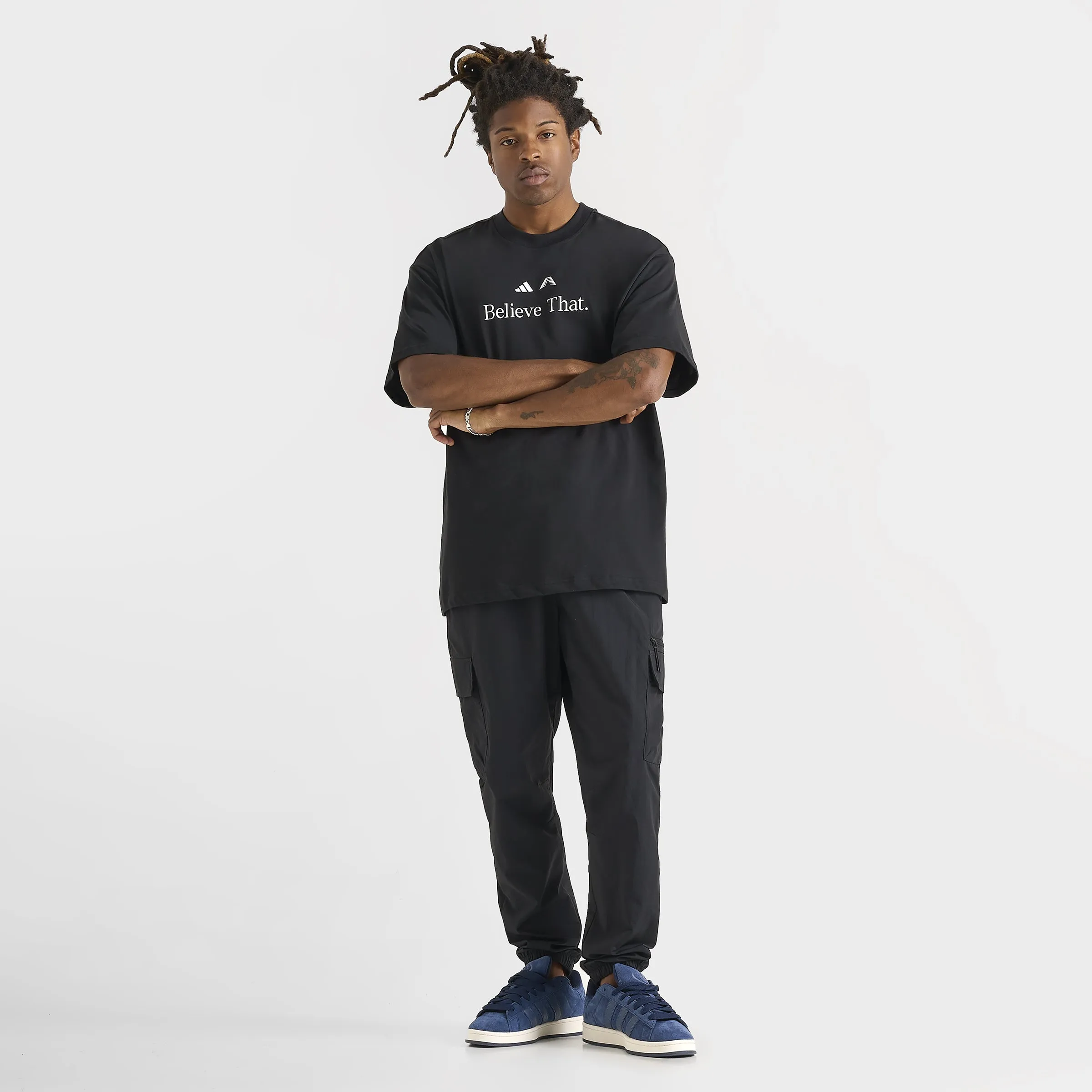 adidas Anthony Edwards Believe That T-Shirt / Black