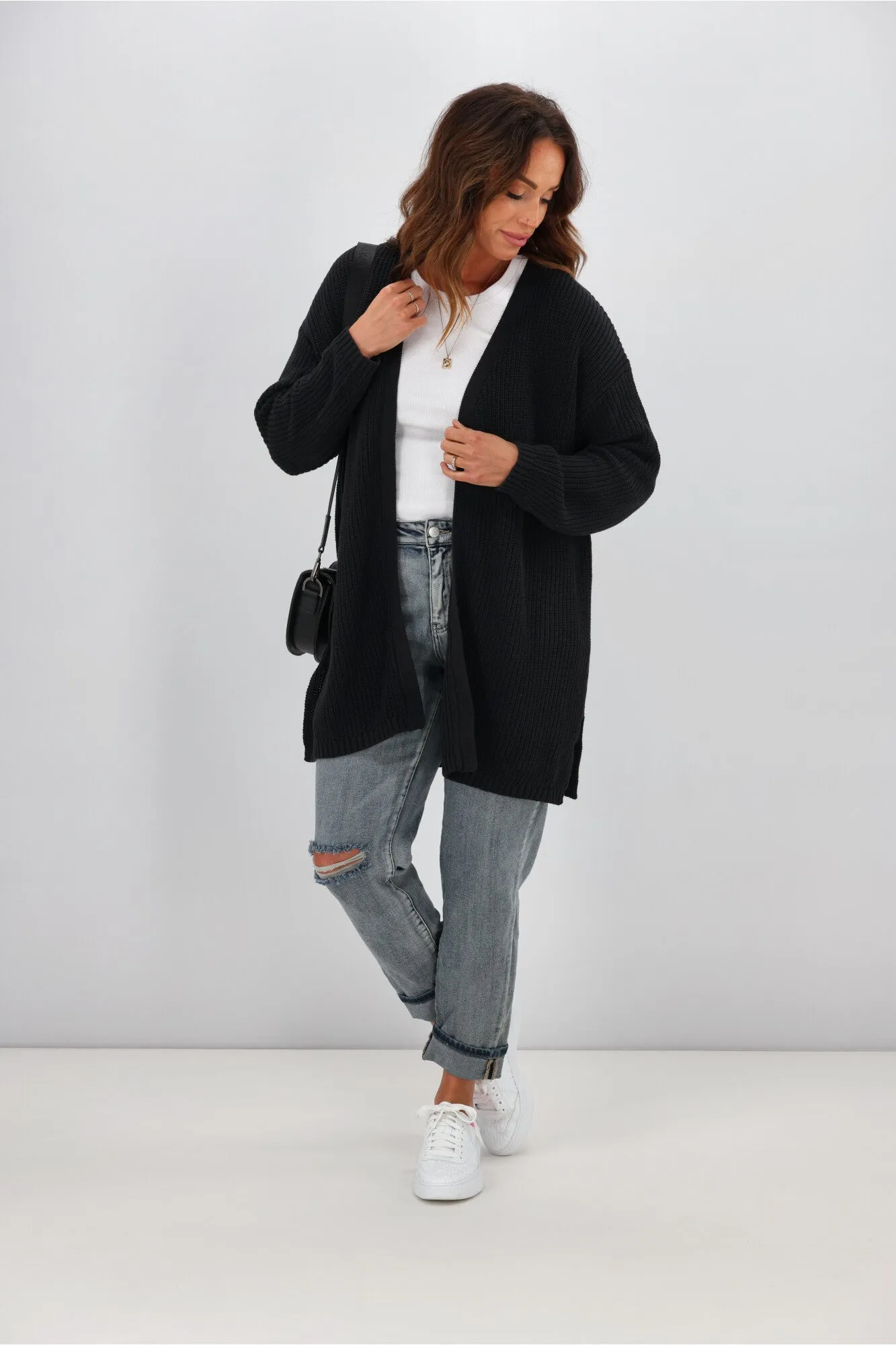 All About Eve Everyday Knit Cardi Black