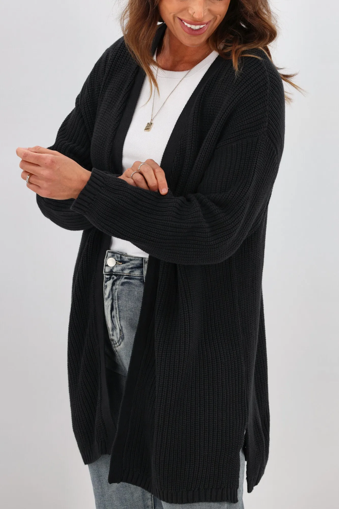 All About Eve Everyday Knit Cardi Black