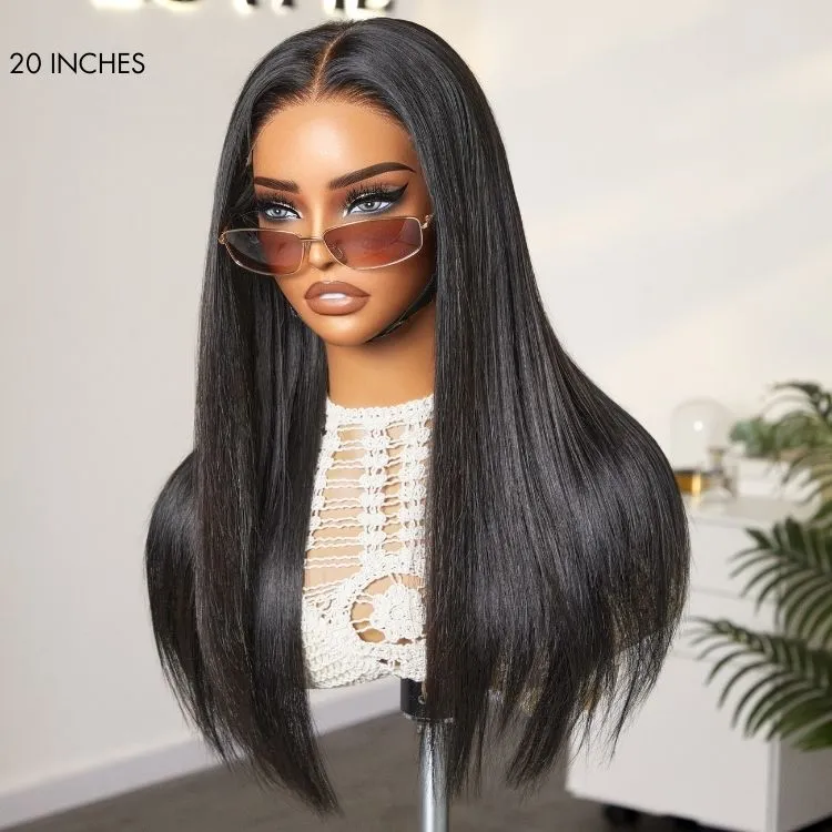 All-Day Secure Fit Silky Straight Glueless 5x5 Closure Lace Long Wig Pre-Cut Lace