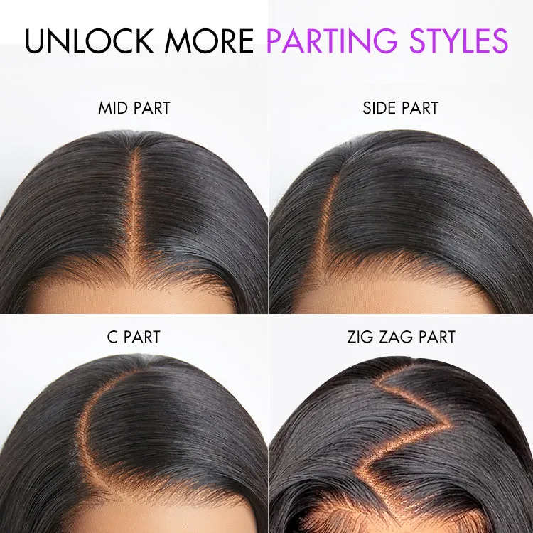 All-Day Secure Fit Silky Straight Glueless 5x5 Closure Lace Long Wig Pre-Cut Lace