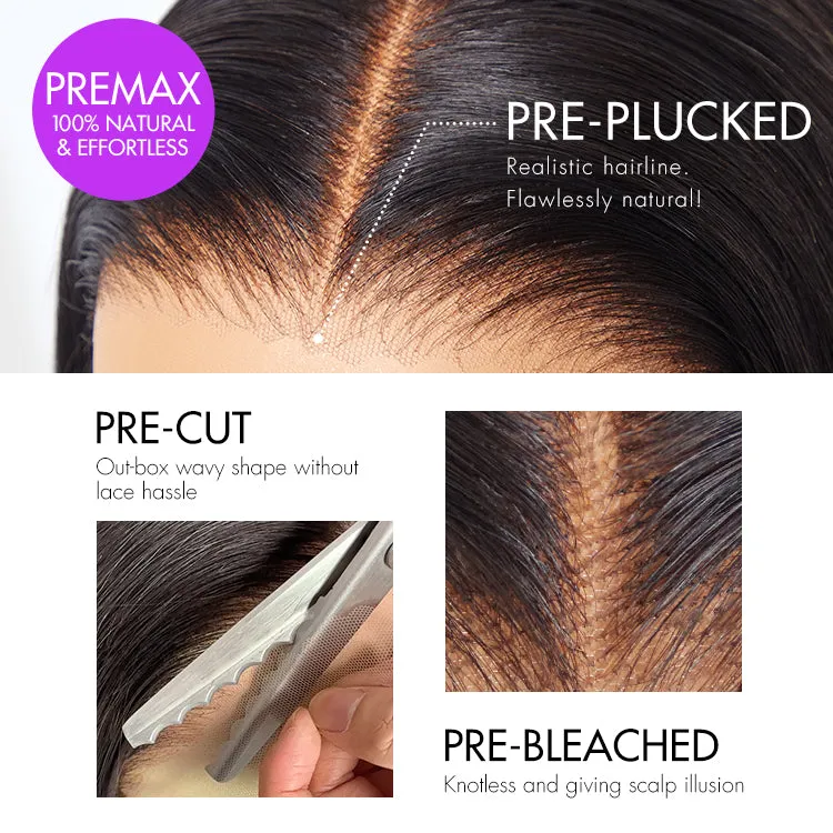 All-Day Secure Fit Silky Straight Glueless 5x5 Closure Lace Long Wig Pre-Cut Lace