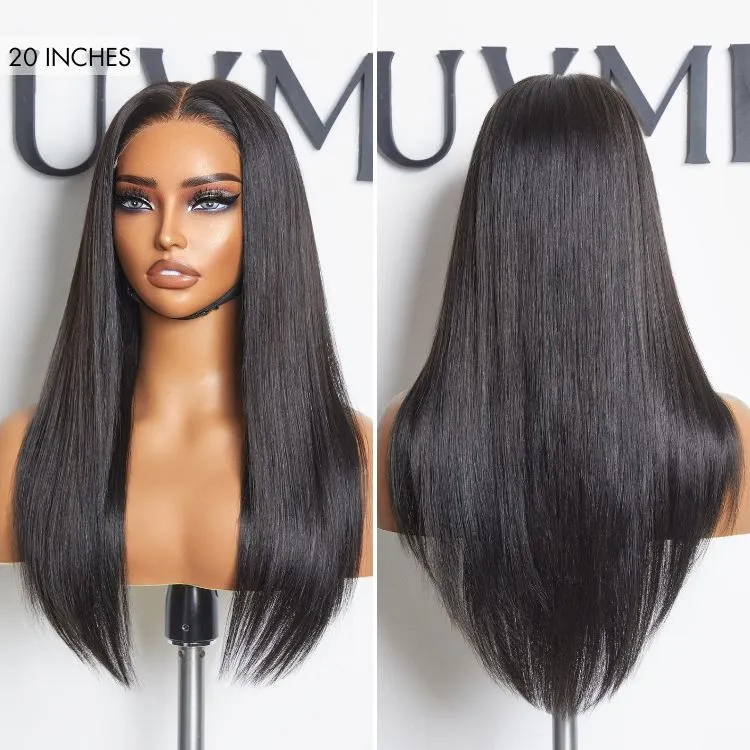All-Day Secure Fit Silky Straight Glueless 5x5 Closure Lace Long Wig Pre-Cut Lace