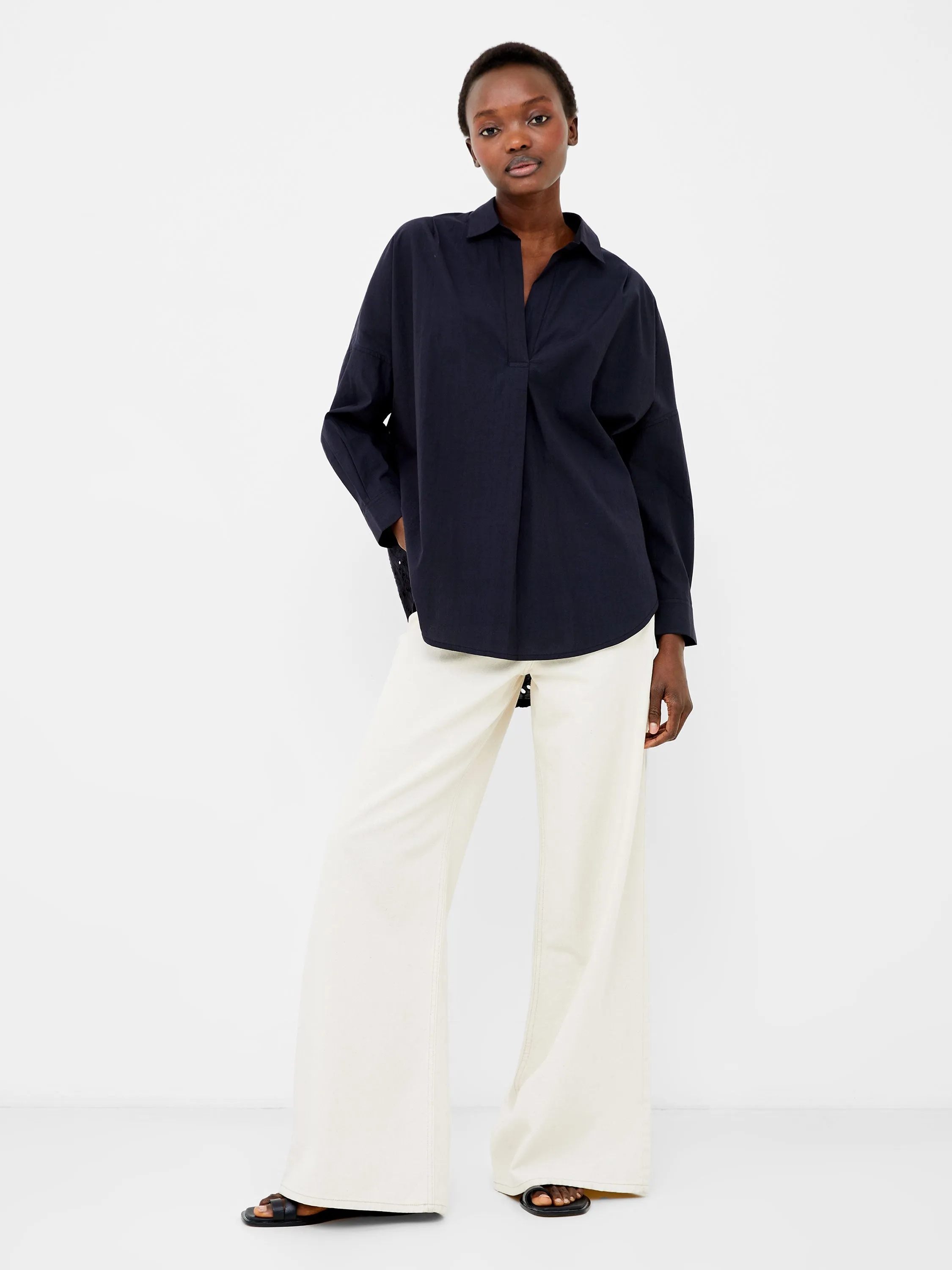 Appelona Broderie Anglaise Popover Shirt