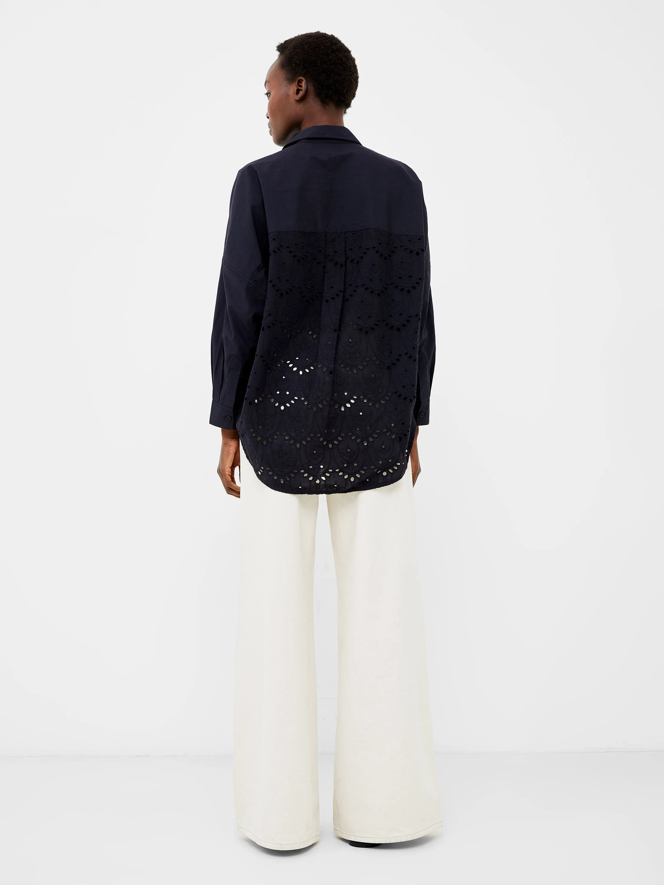 Appelona Broderie Anglaise Popover Shirt