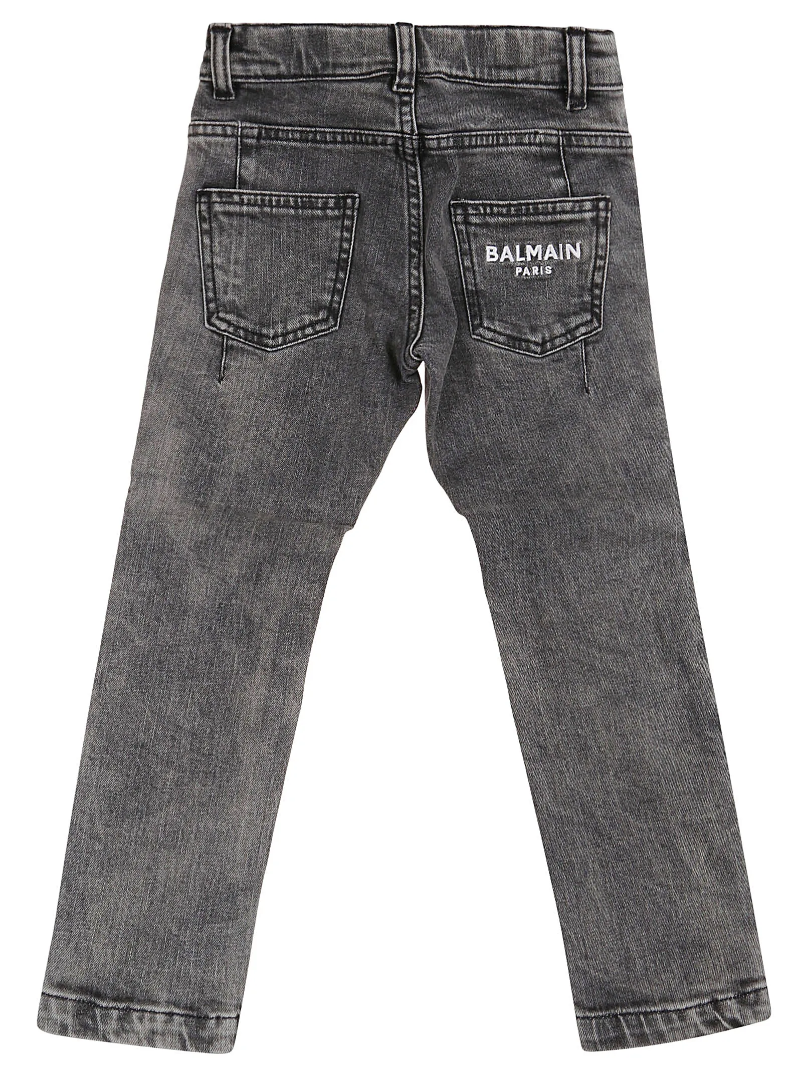 Balmain Kids Mid-Waisted Skinny Jeans