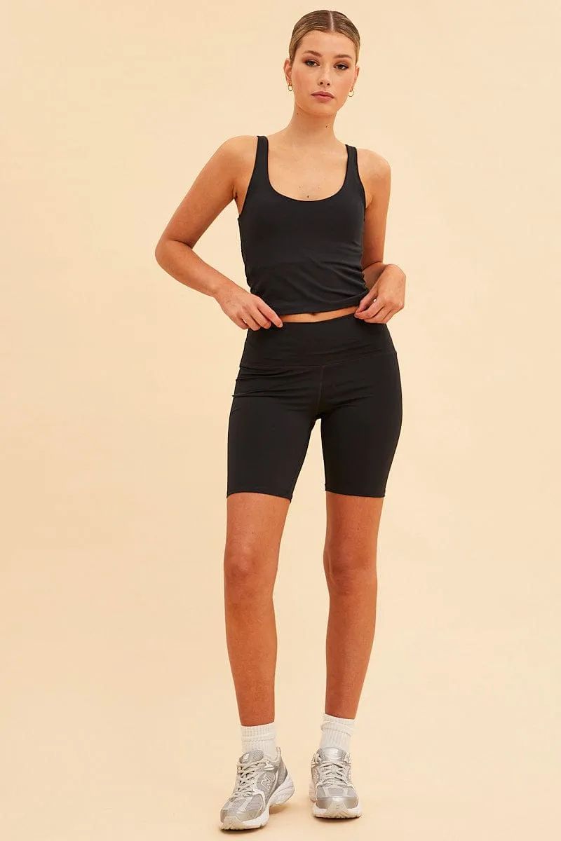 Black Sara 7" Bike Short