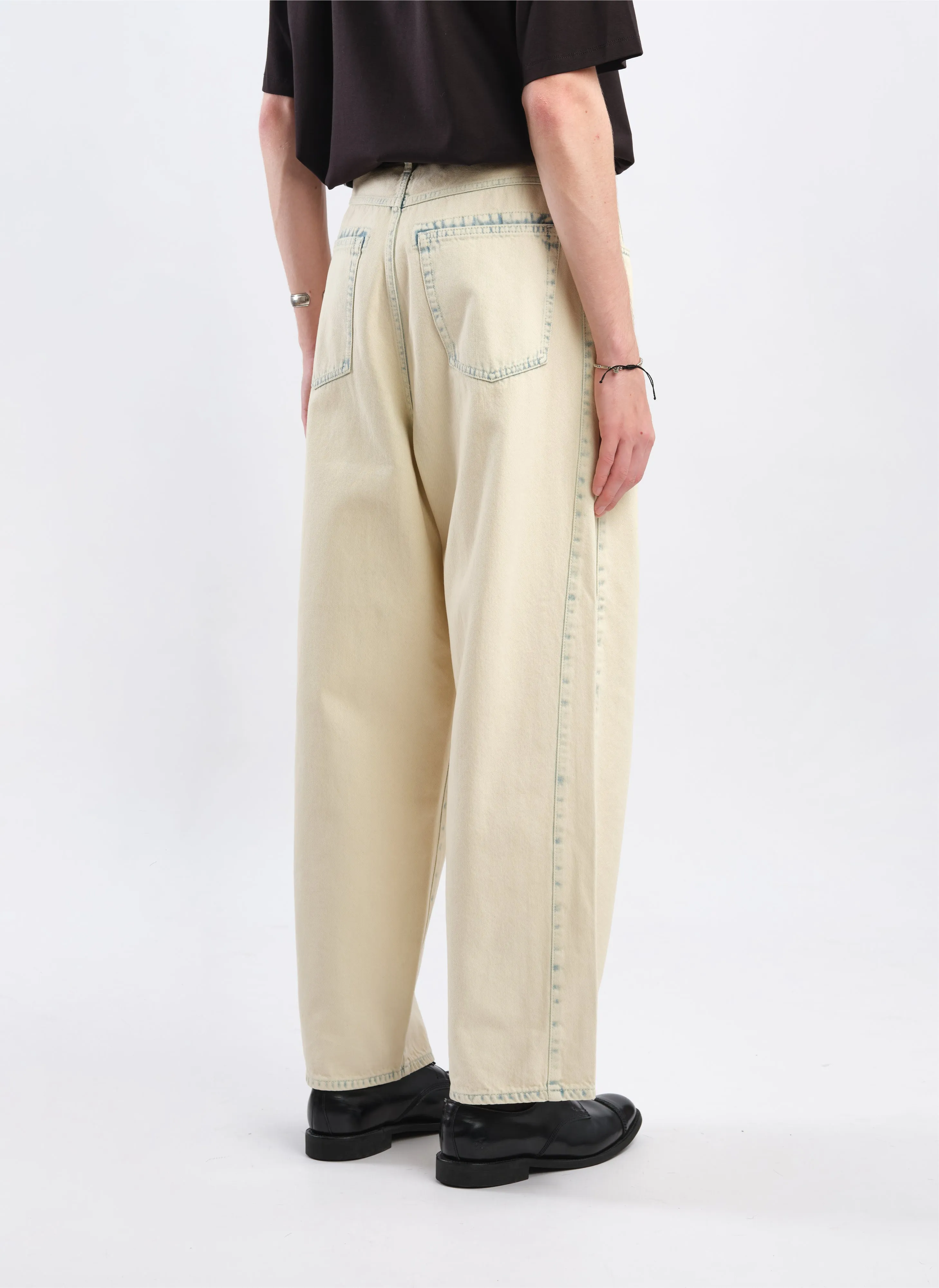 Bleached Wash Cotton Denim Jeans