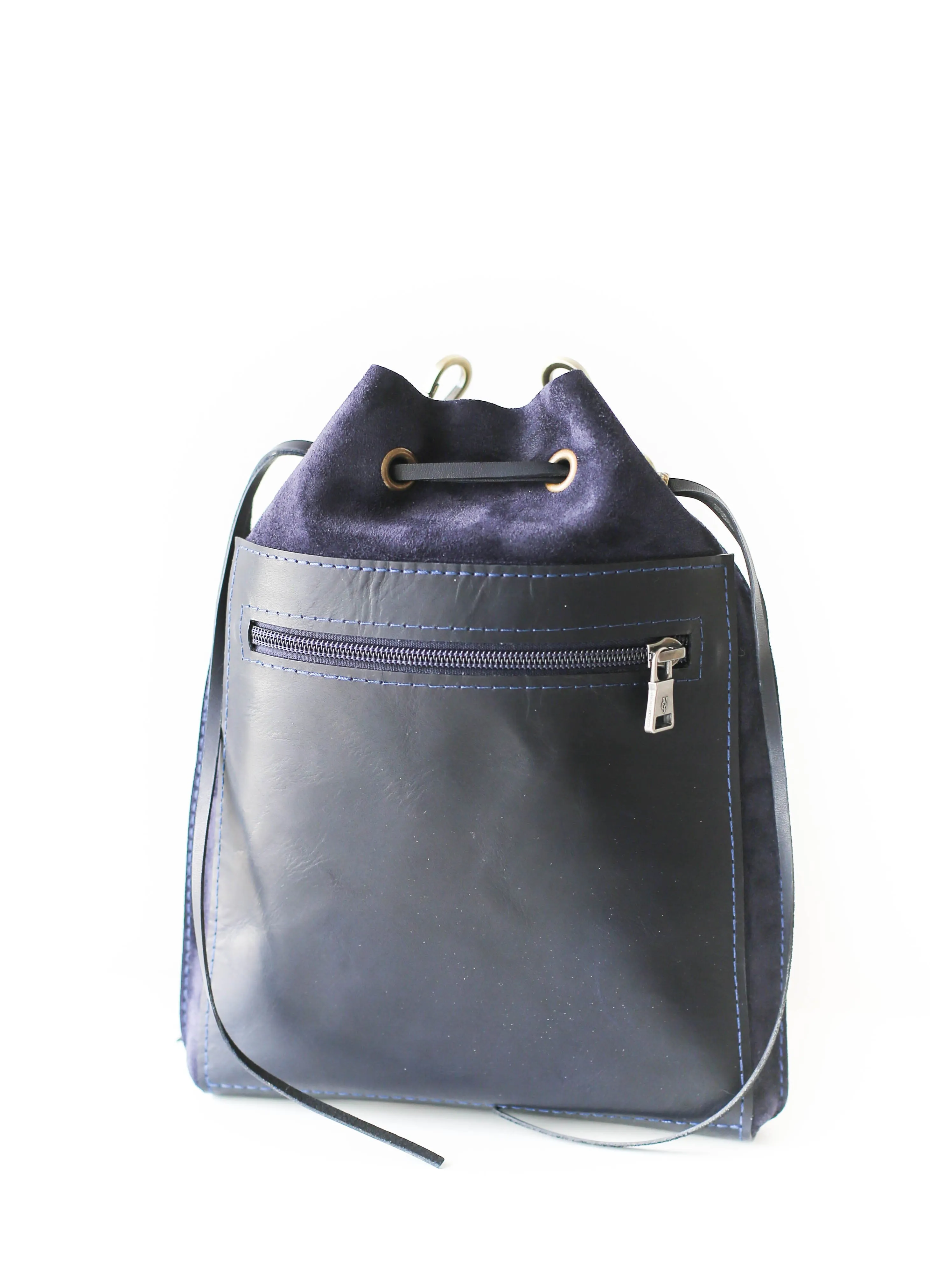 Blue Designer Mini Bag - Small Leather Bag