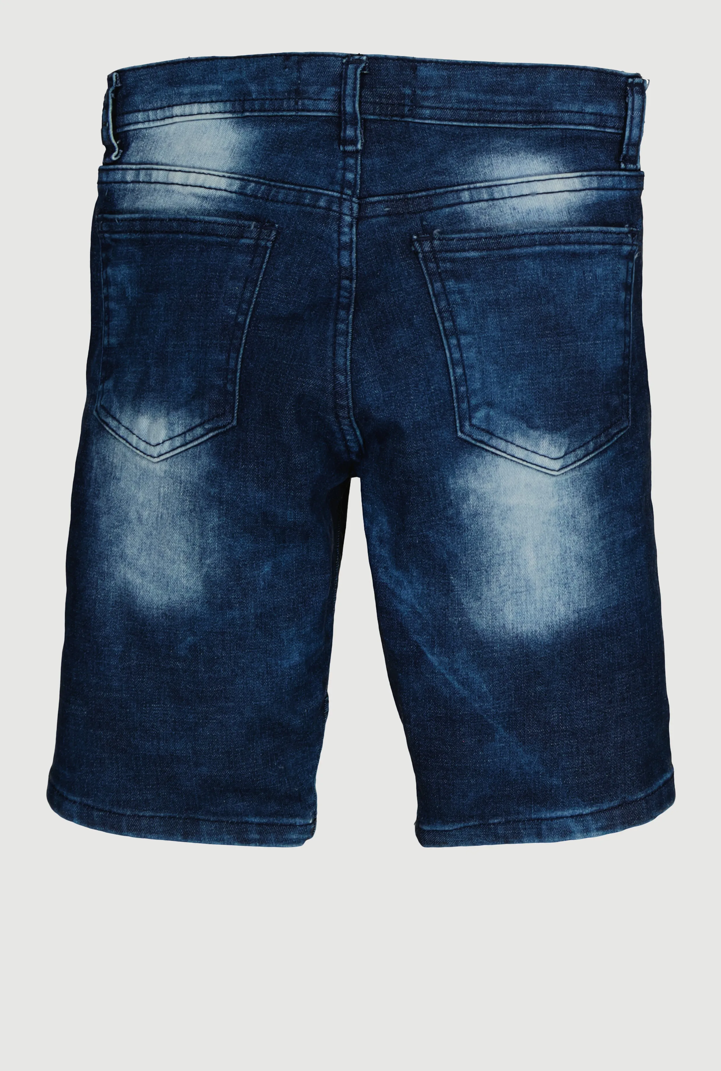 Boys Distressed Whiskered Denim Shorts