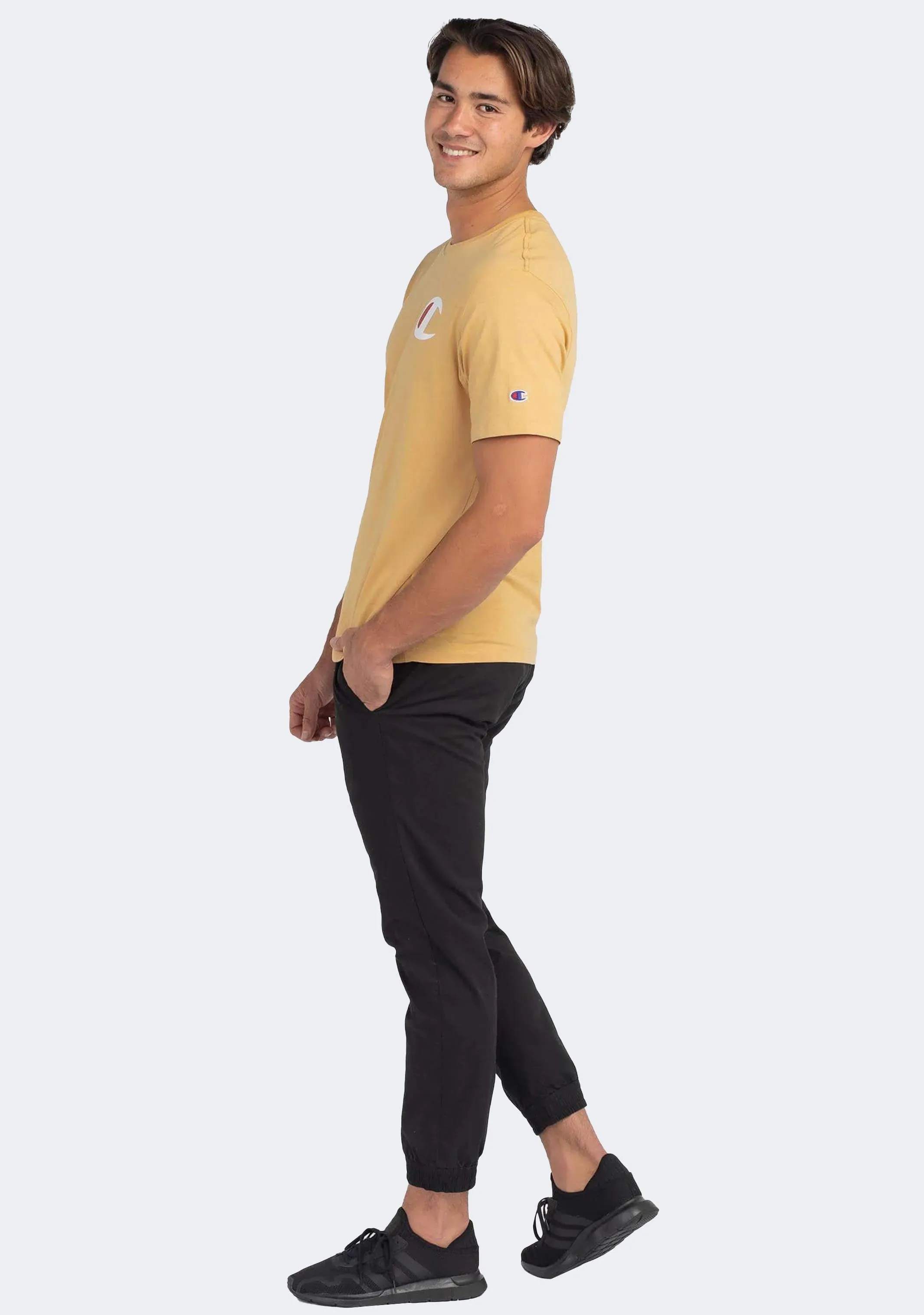 Champion Men’s C Logo Short Sleeve Tee Soft Terain