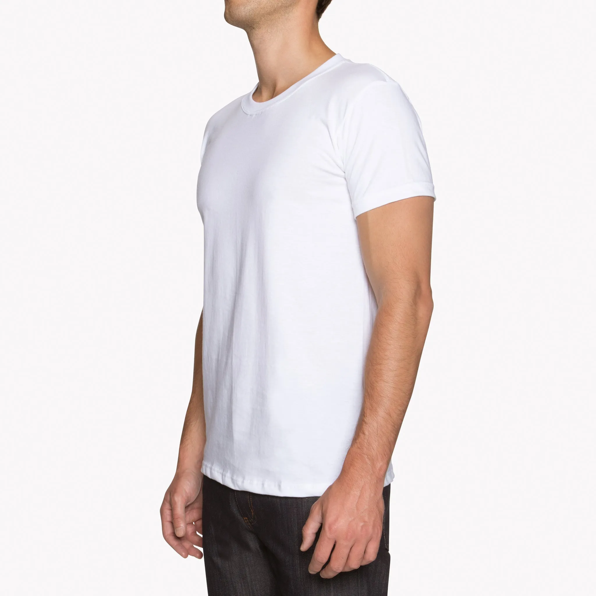 Circular Knit T-Shirt - White‎