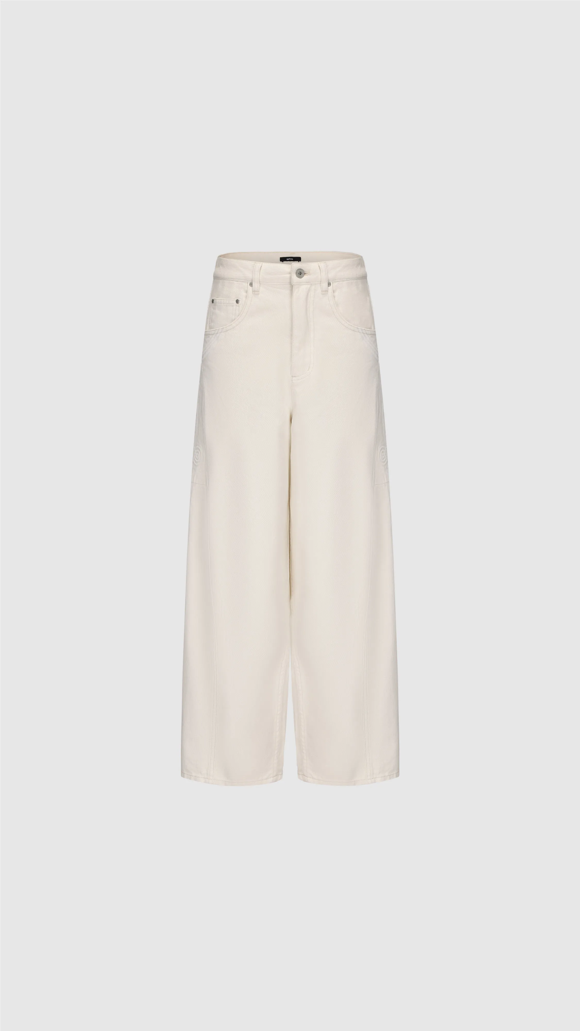 Corded Braiding Balloon Jeans