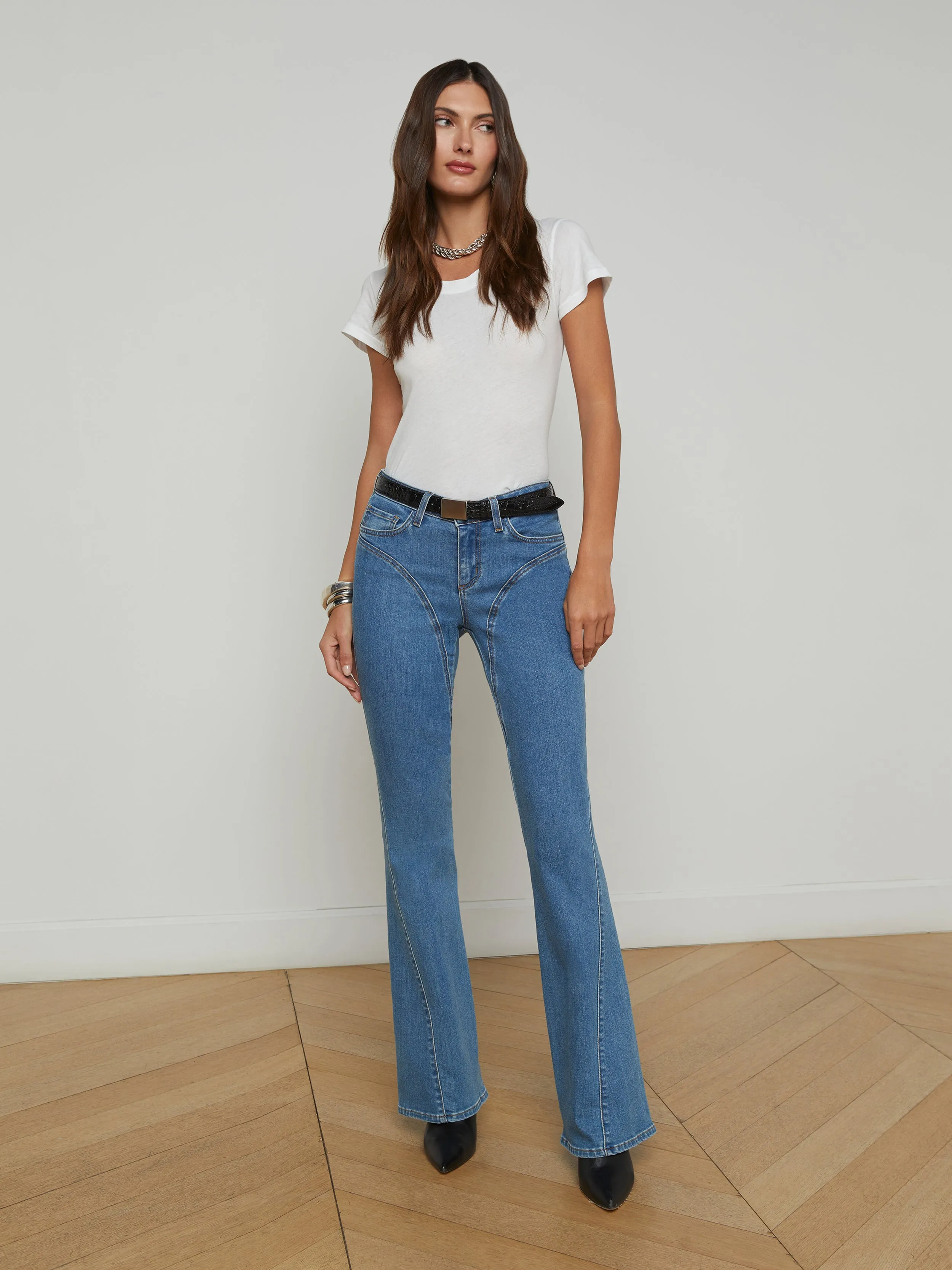 Deanna Seamed Flare Jean