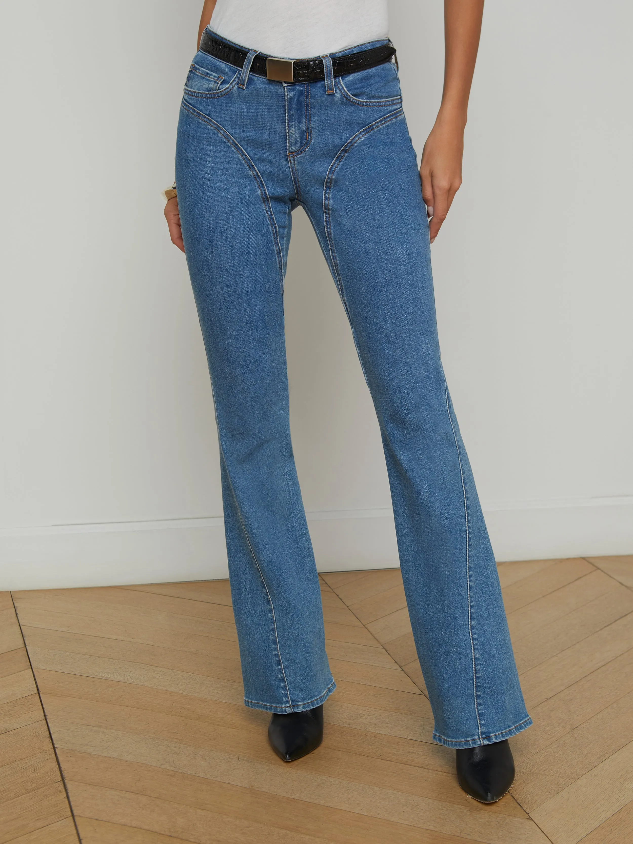 Deanna Seamed Flare Jean