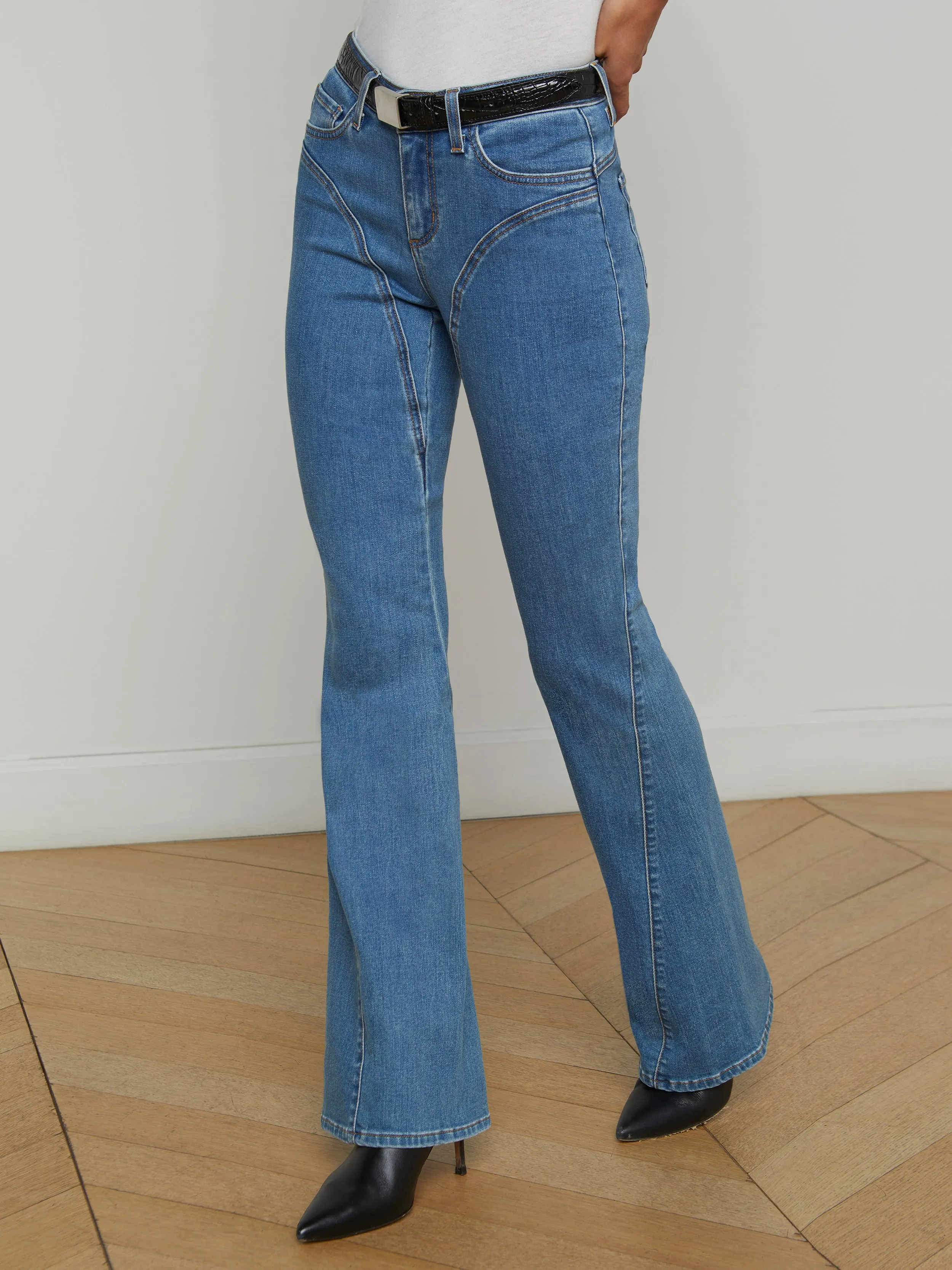 Deanna Seamed Flare Jean