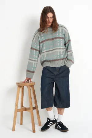 Dial Tartan Check Knit