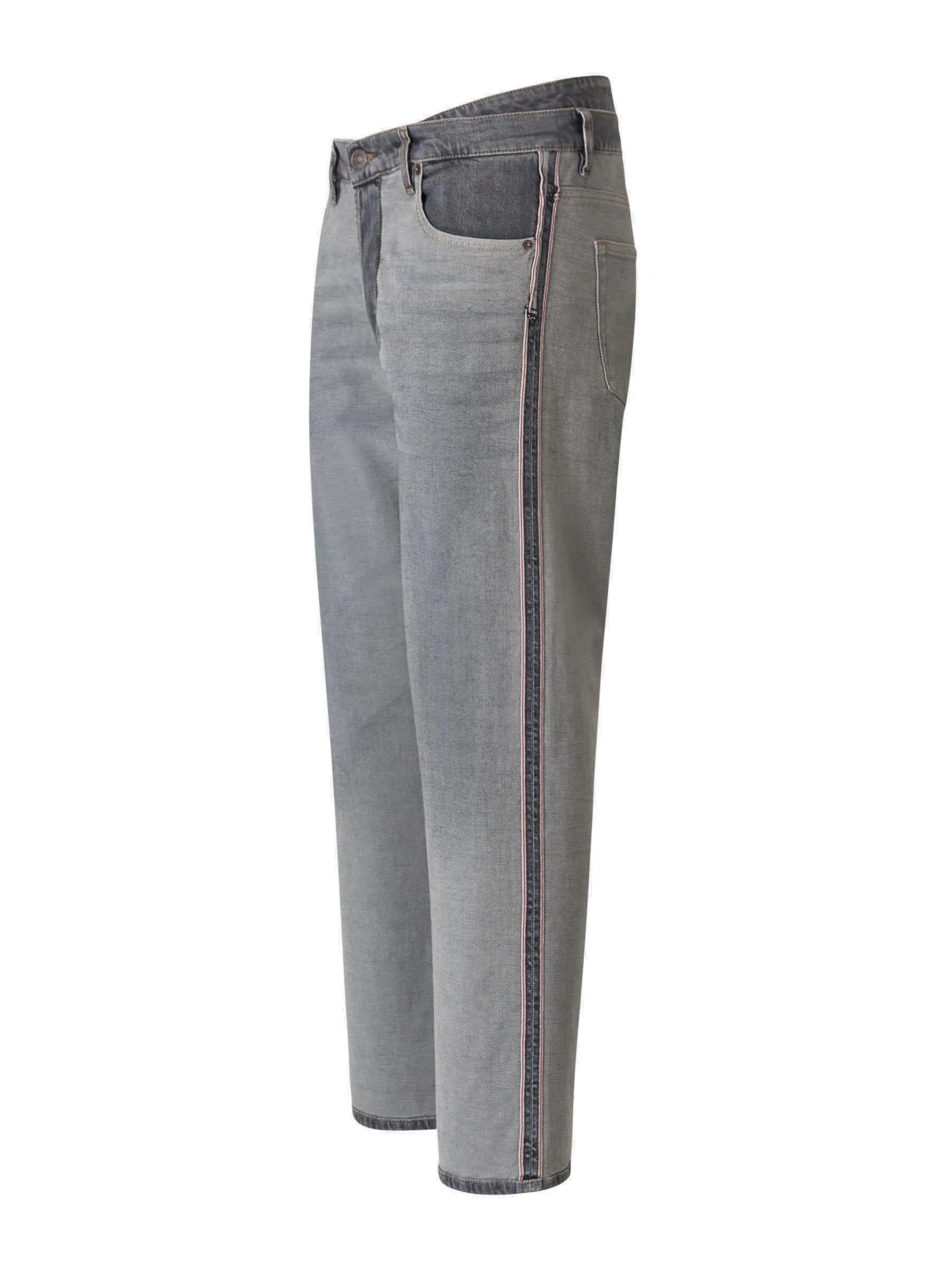 Diesel Logo Patch Straight Leg Jeans