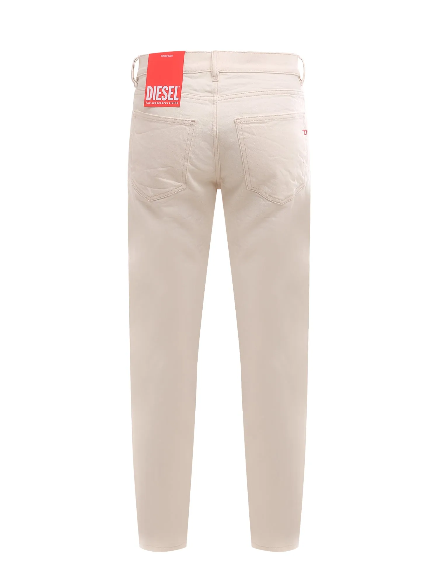 Diesel Logo Patch Straight Leg Jeans