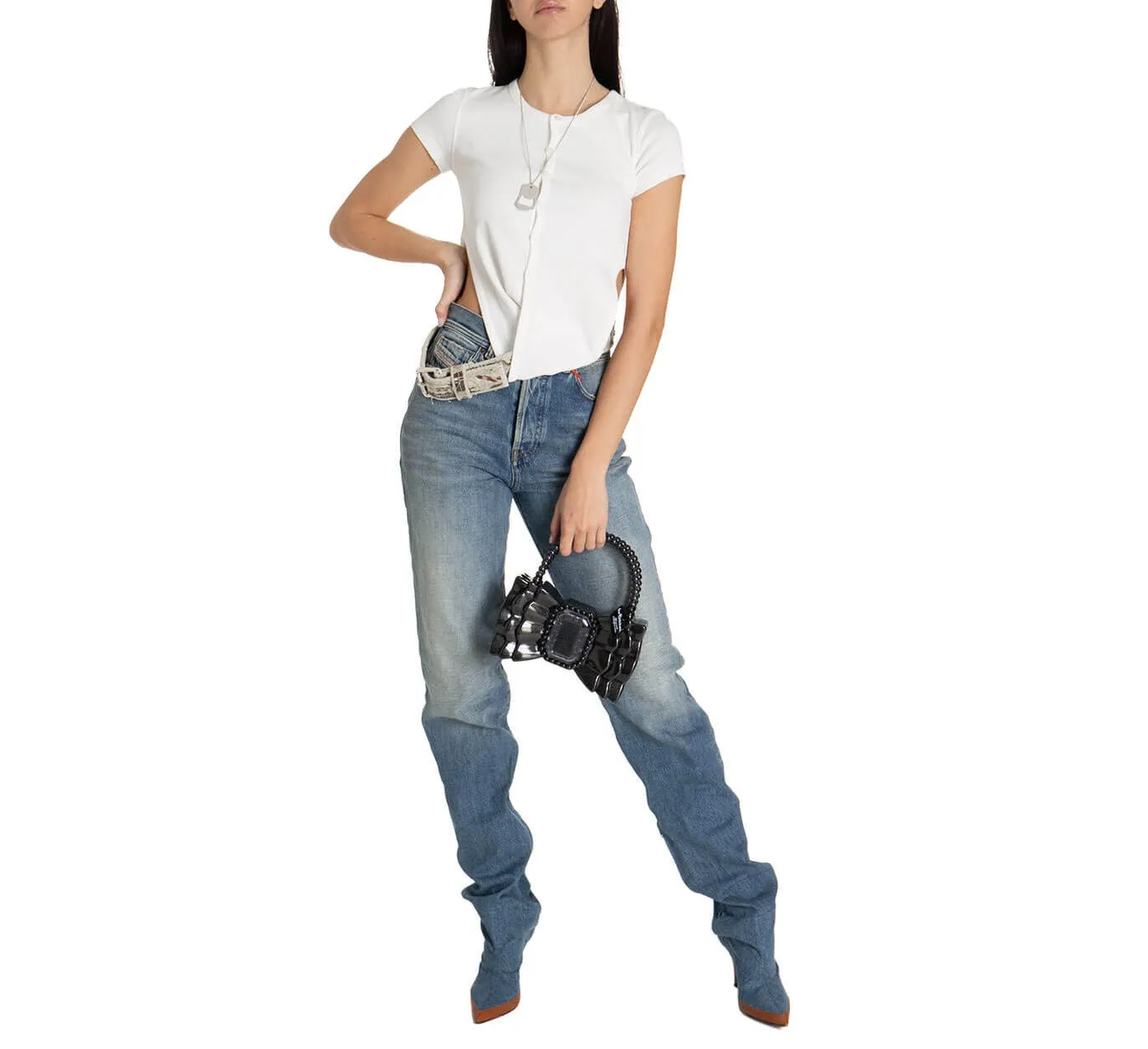 Diesel Straight Leg Denim Jeans