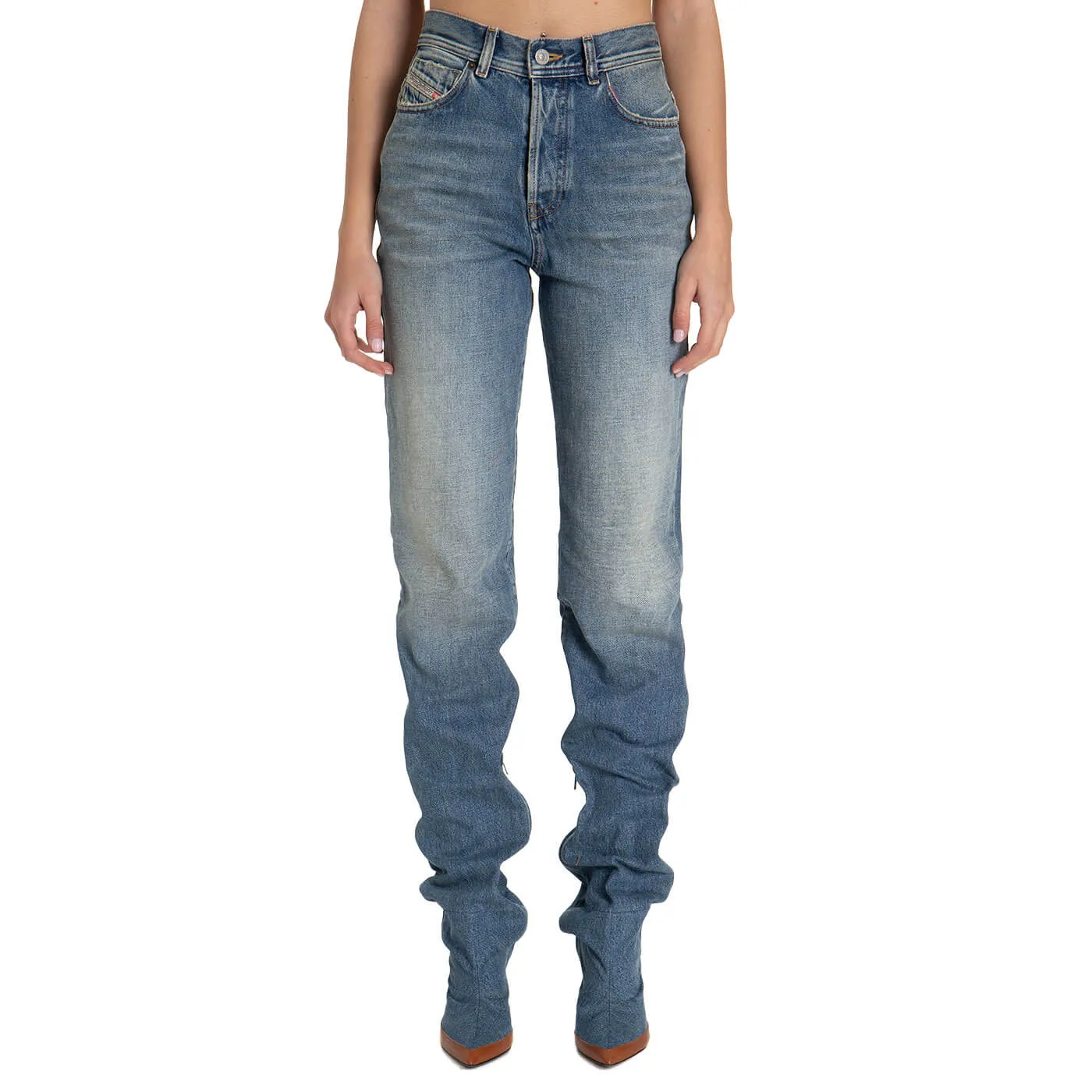 Diesel Straight Leg Denim Jeans
