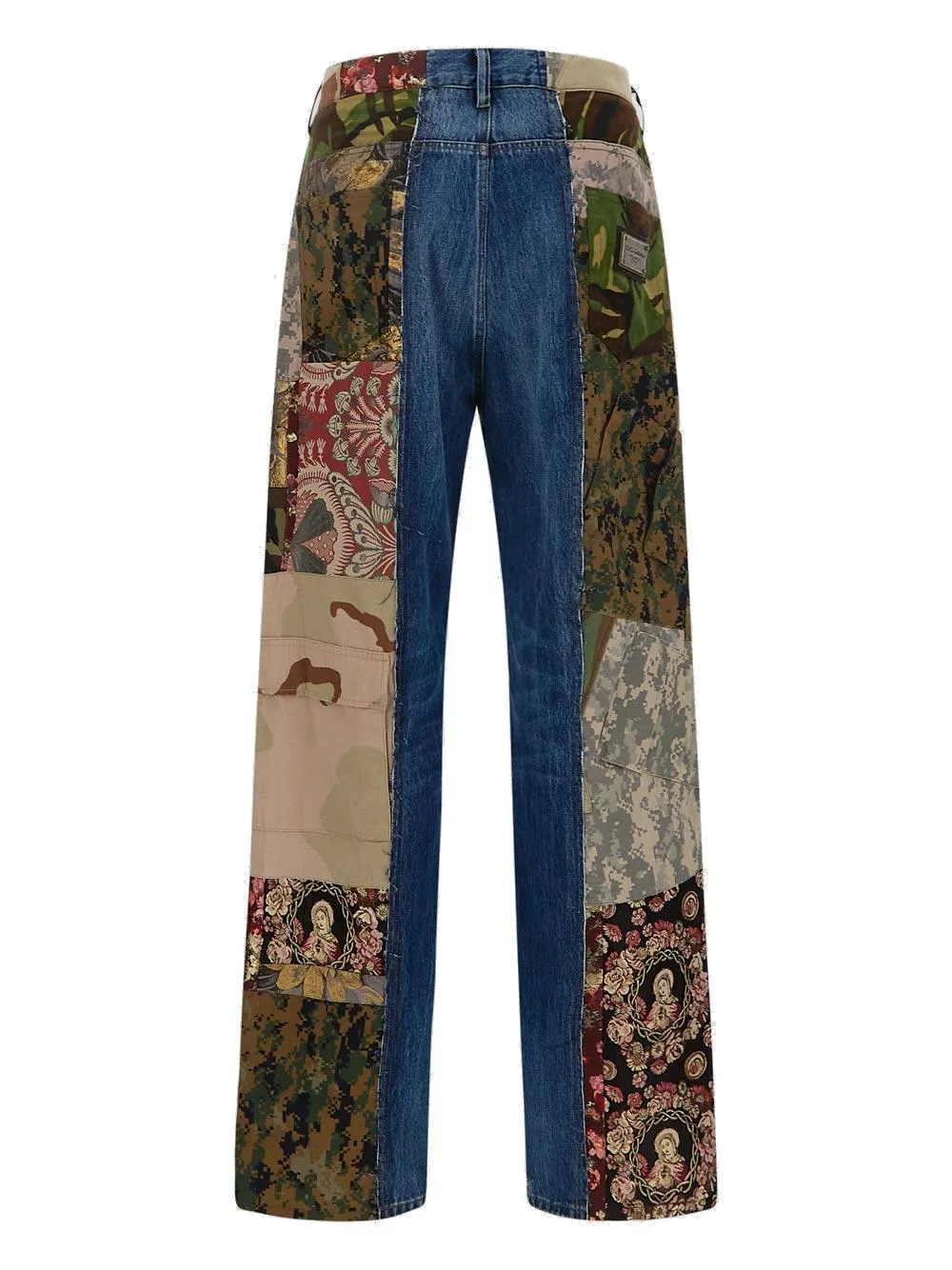 Dolce & Gabbana Mid-Rise Patchwork Jeans