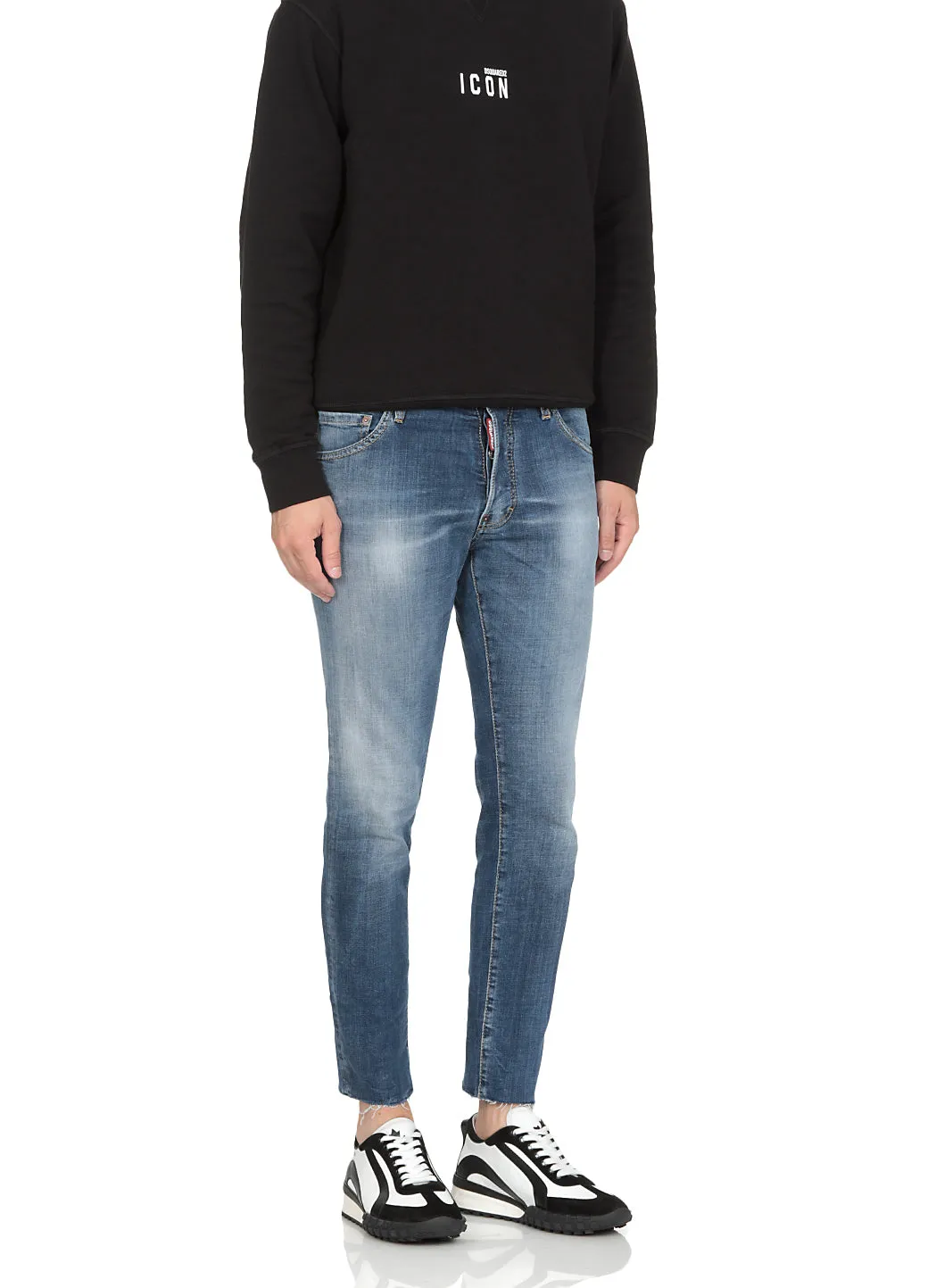 Dsquared2 Mid Rise Skinny-Fit Jeans