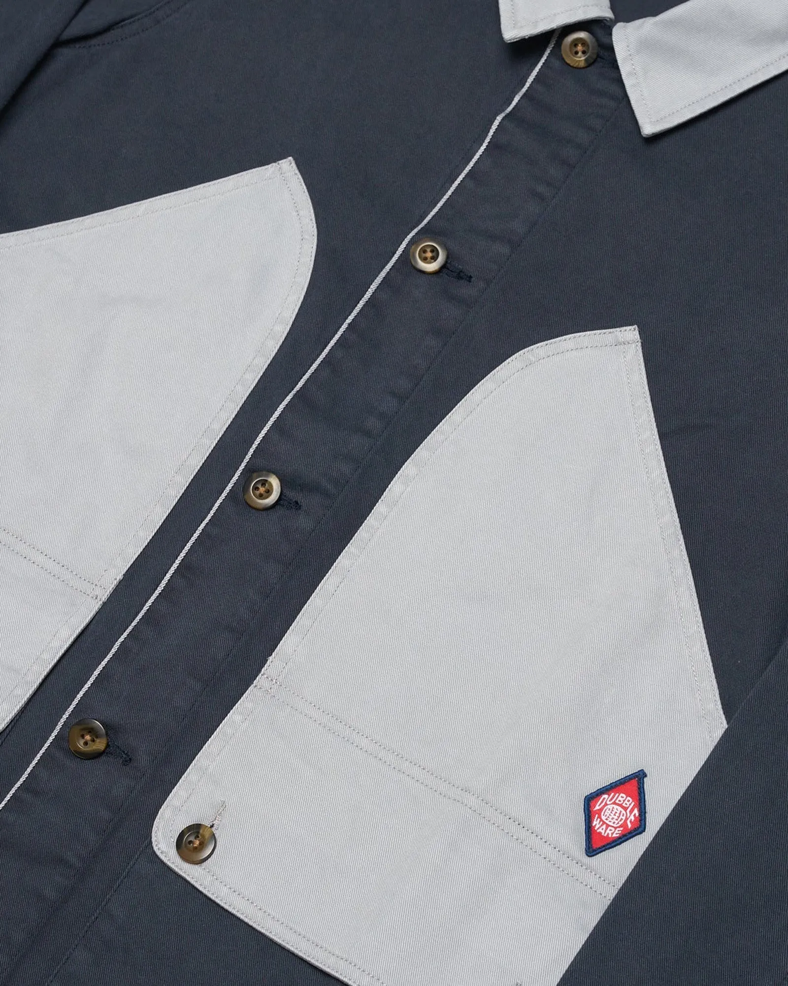 Dubbleware Contrast Work Jacket - Navy / Grey
