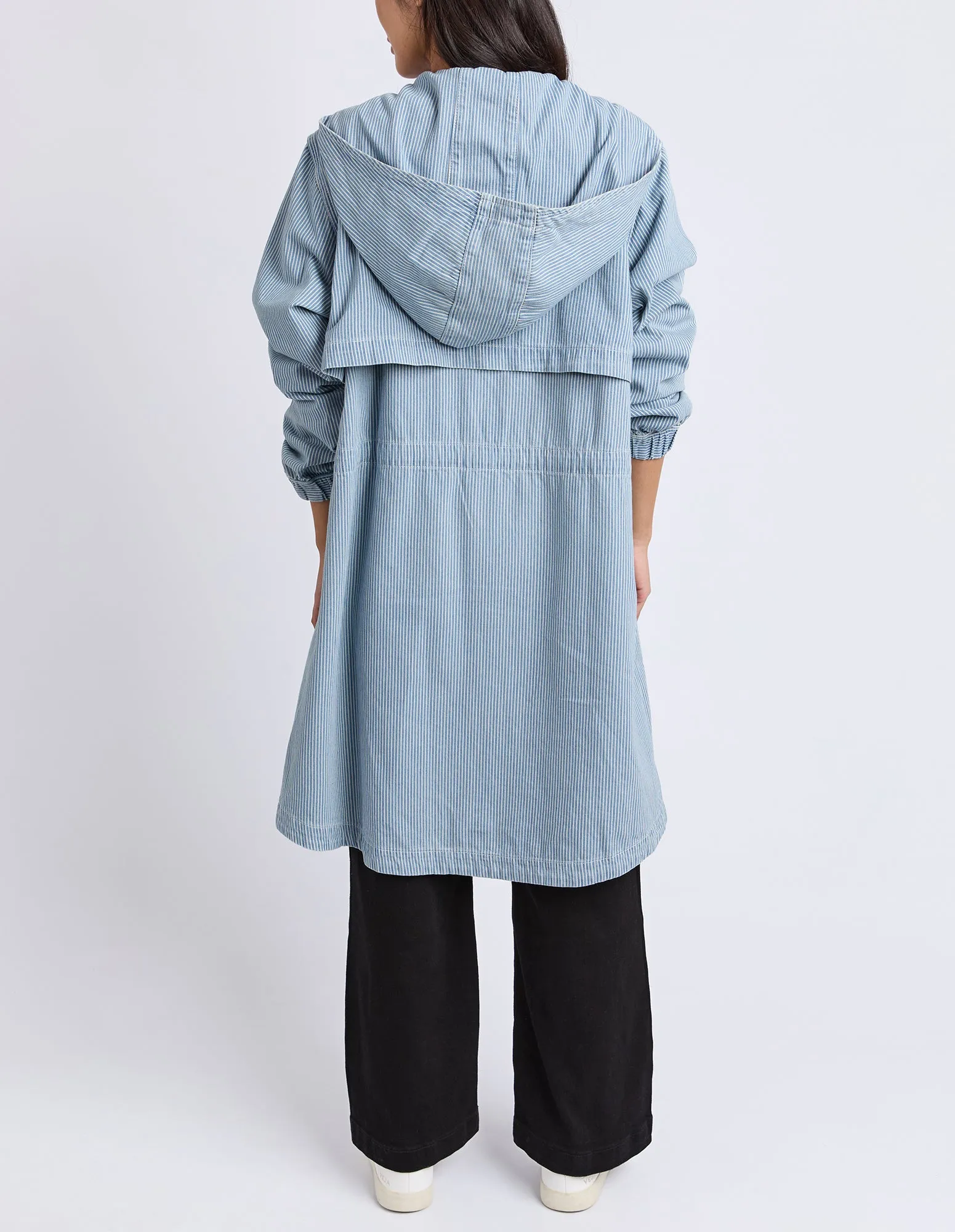 Elm Bennet Denim Parker Blue White Stripe