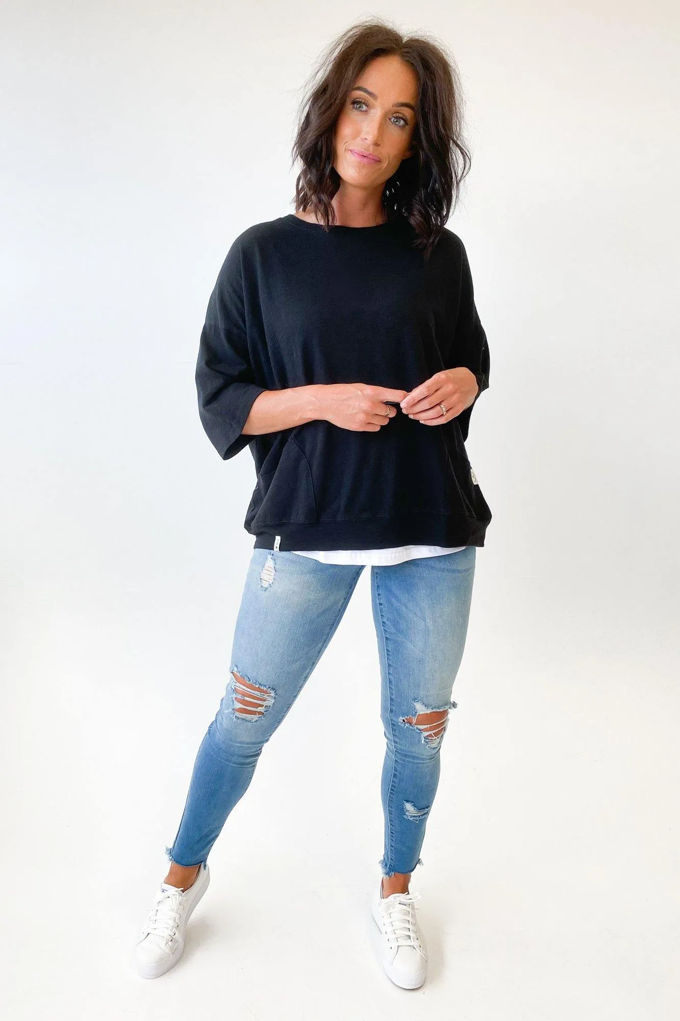 Elm Fundamental Mazie Sweat Black