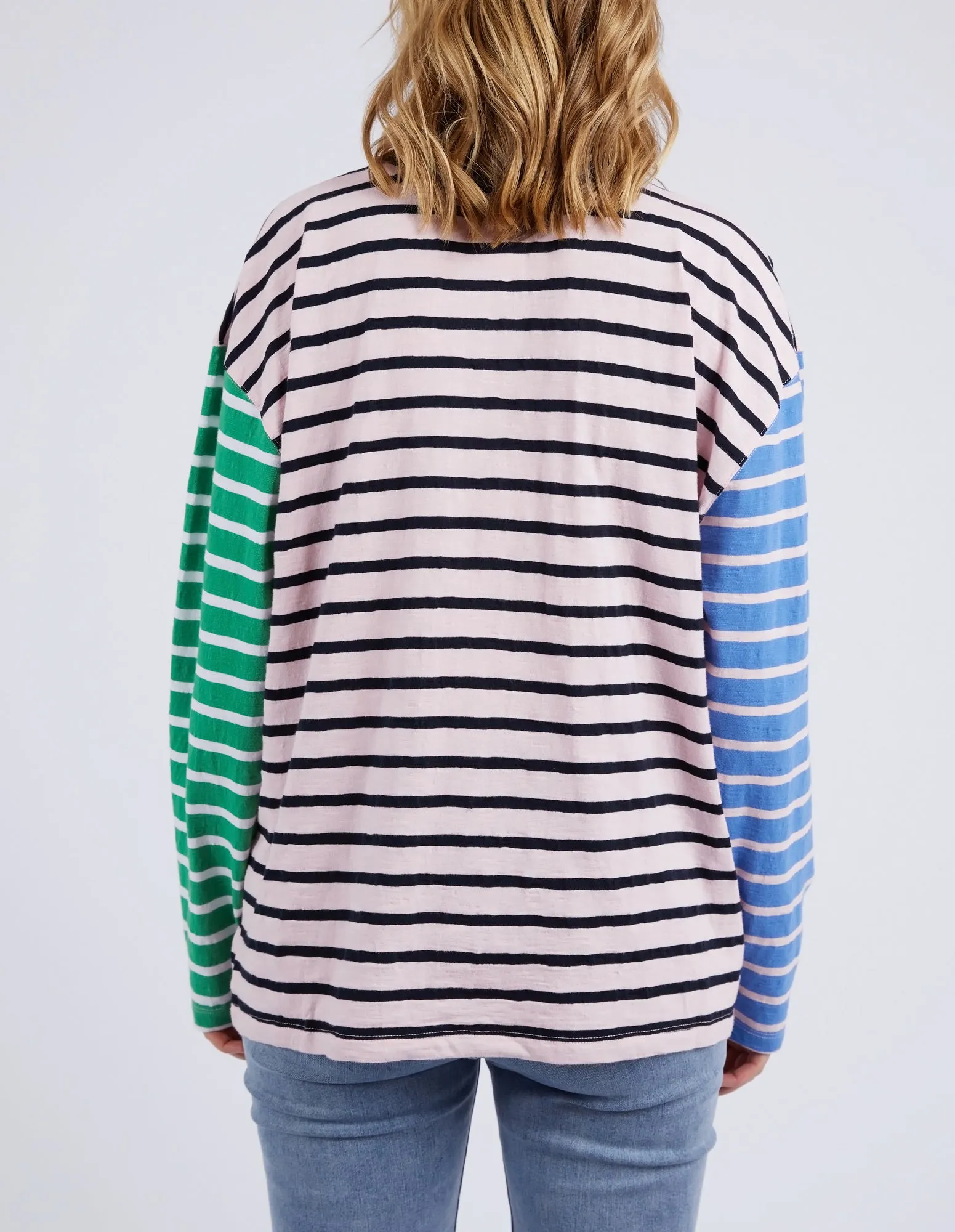 Elm Sally Stripe L/S Tee Pinkaboo