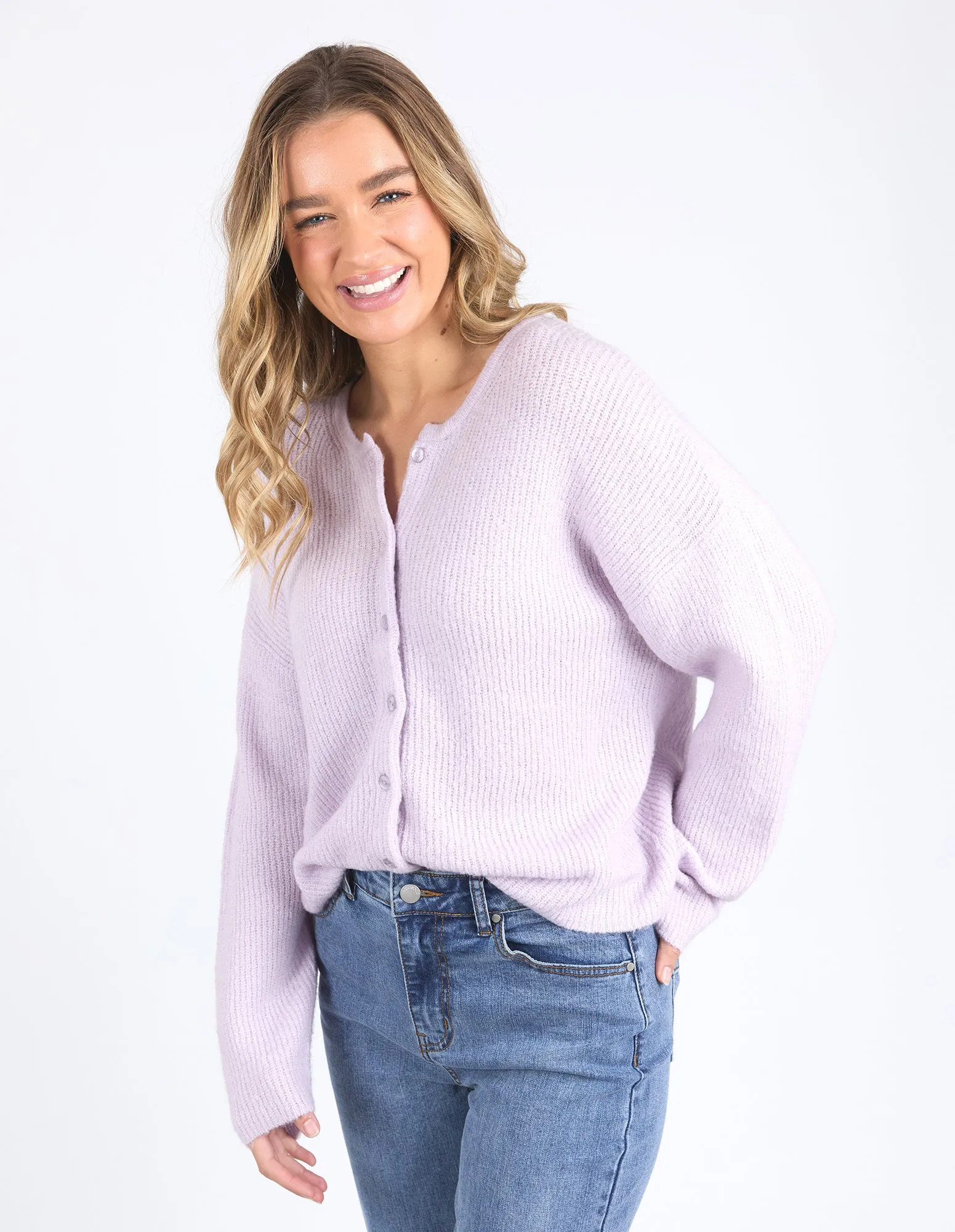 Foxwood Murphy Knit Cardi Orchid Petal