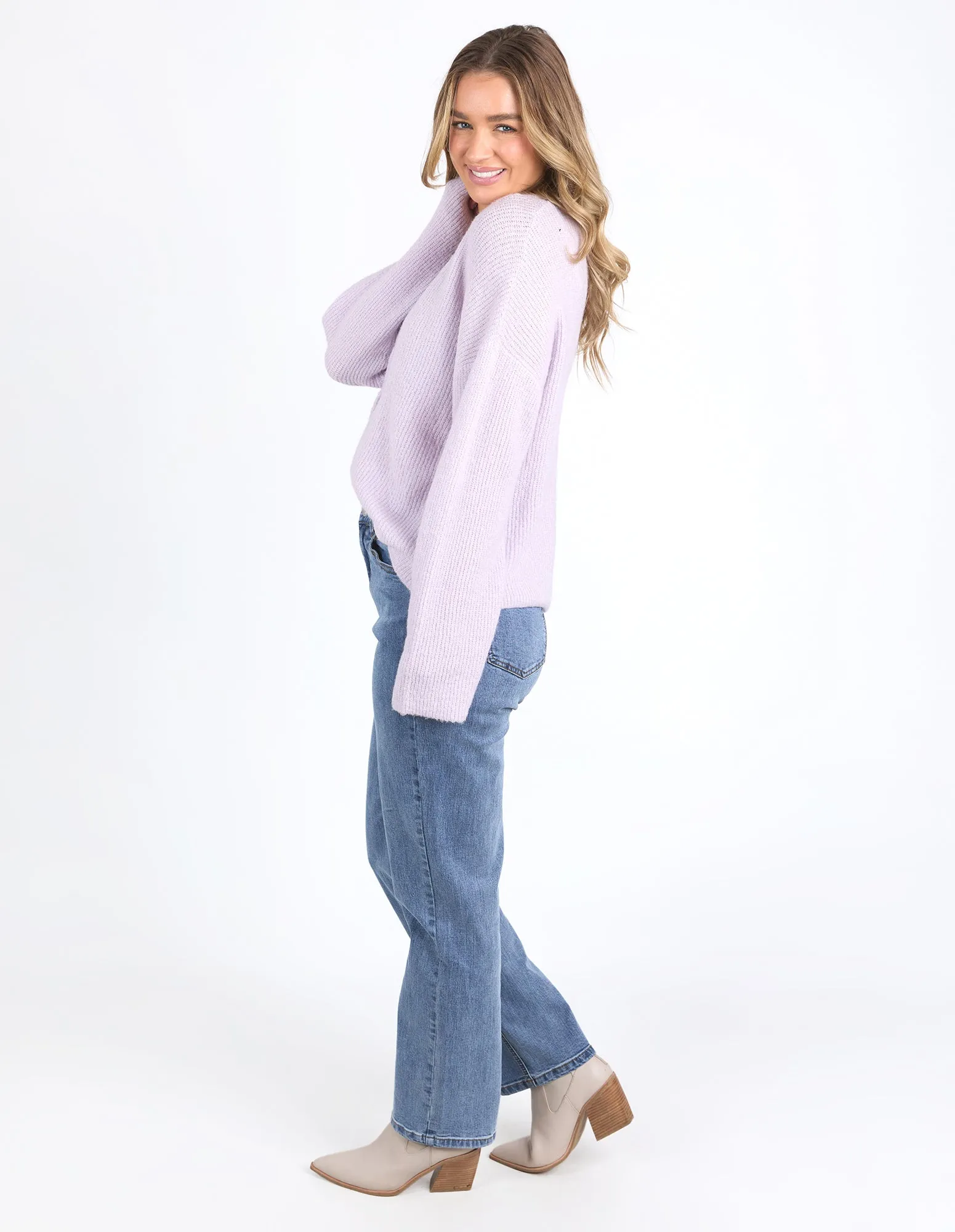 Foxwood Murphy Knit Cardi Orchid Petal