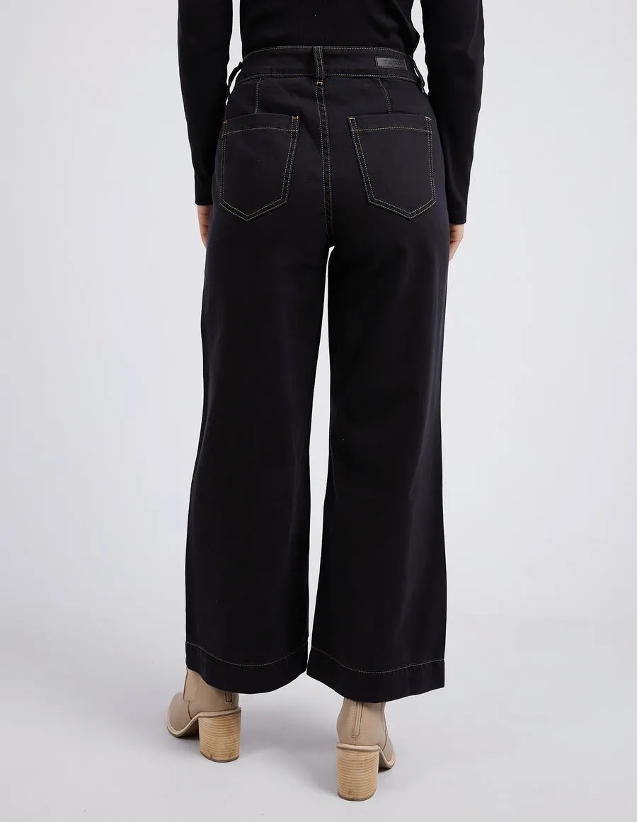 Foxwood Royal Wide Leg Jean Black