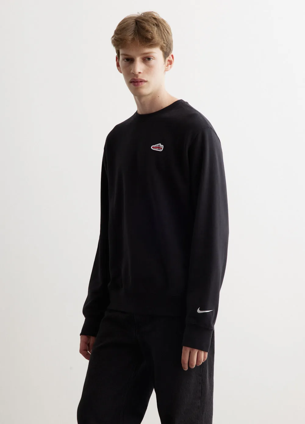 French Terry Crew-Neck Sweatshirt