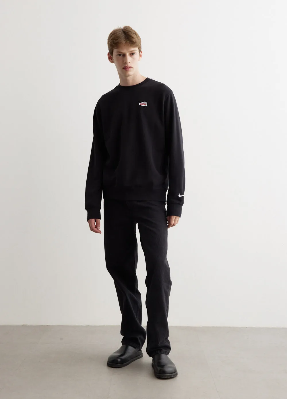 French Terry Crew-Neck Sweatshirt