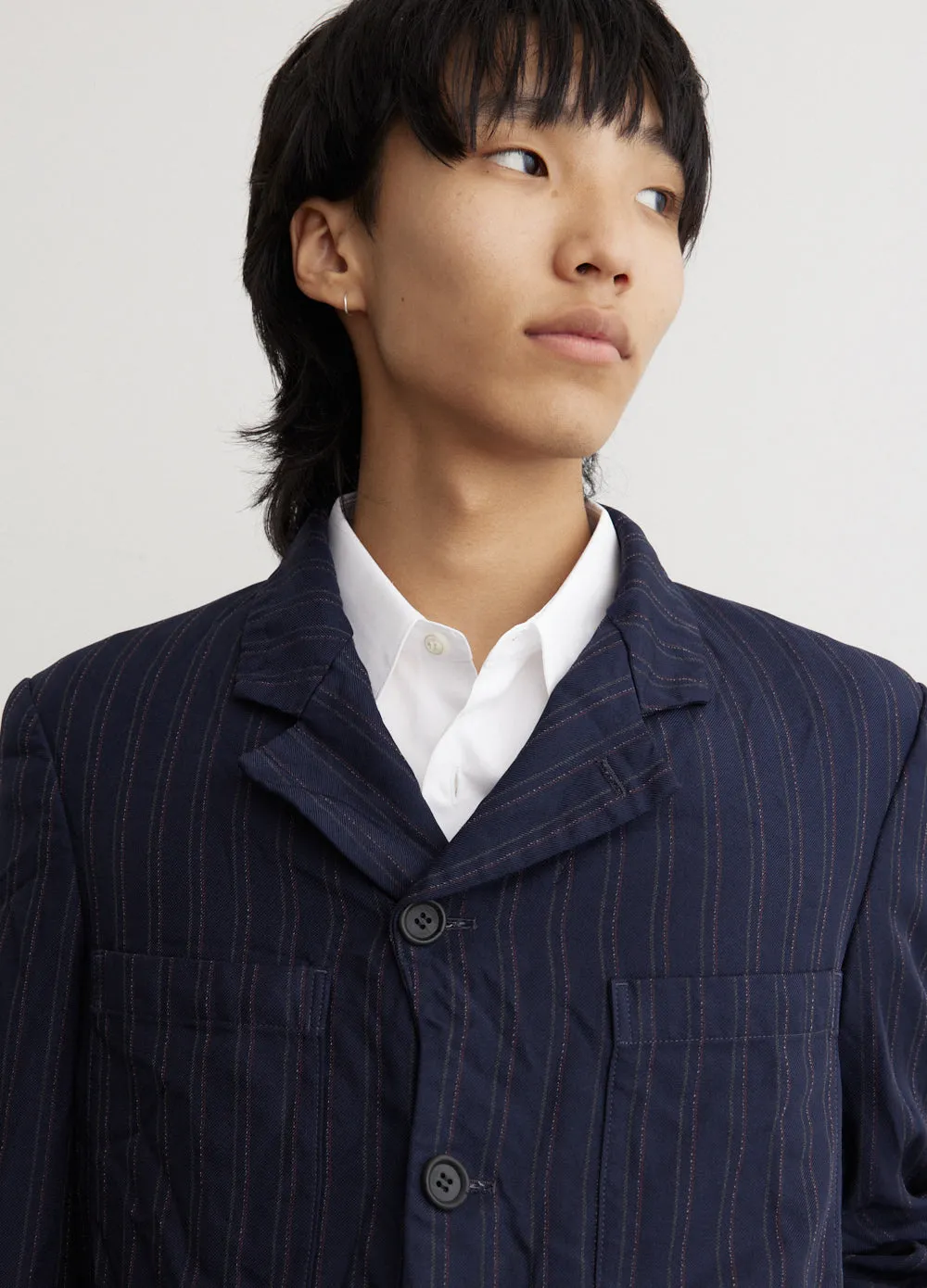 Garment Dyed Stripe Jacket