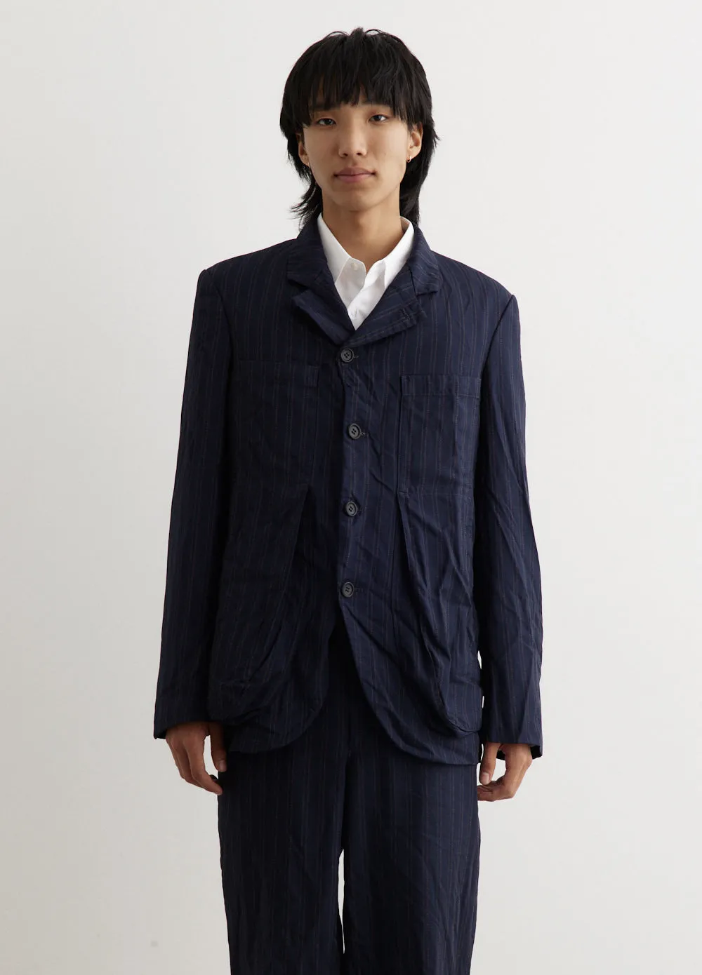 Garment Dyed Stripe Jacket