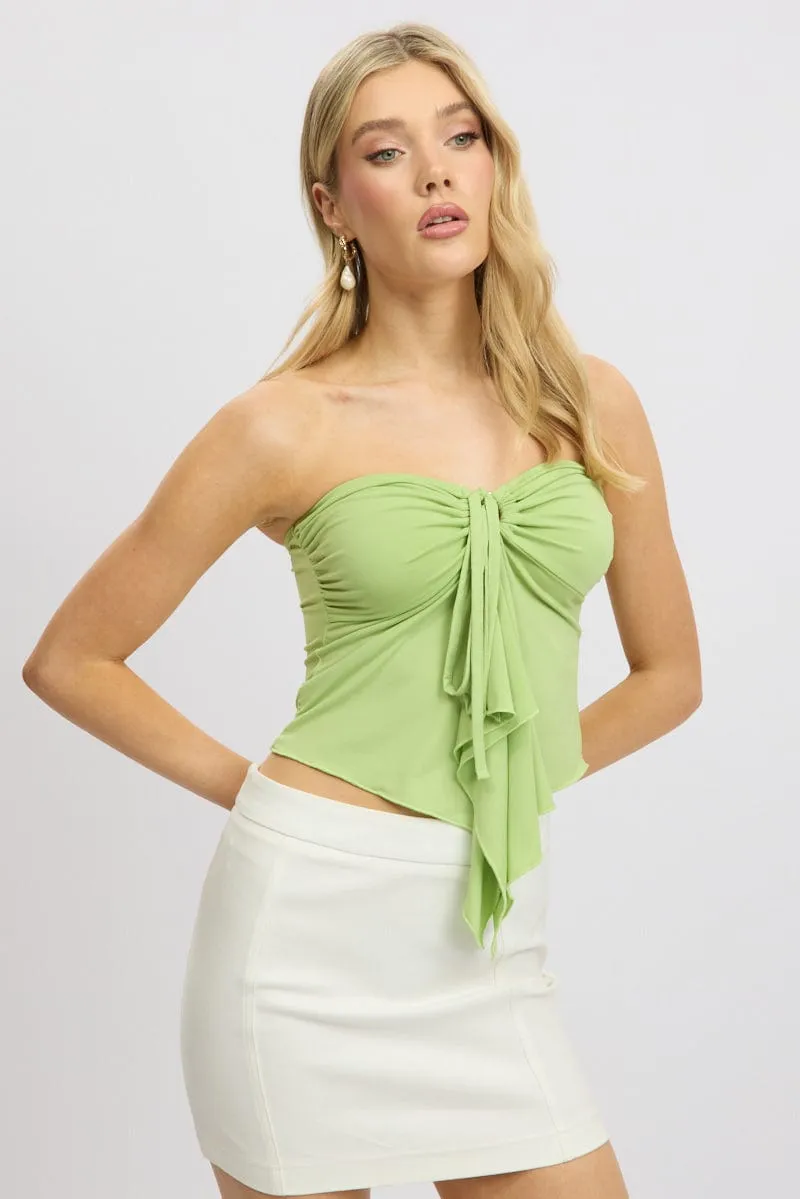 Green Halter Top Sleeveless