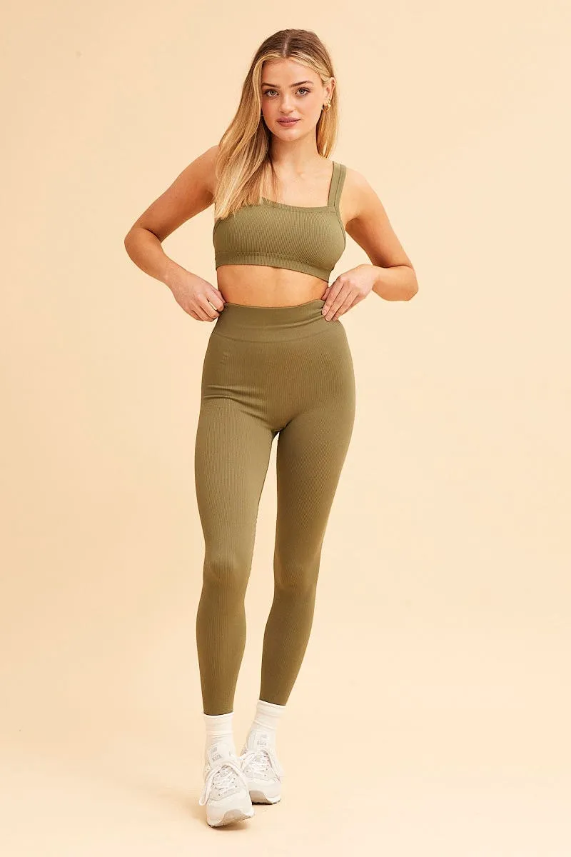Green Nico Seamless Legging