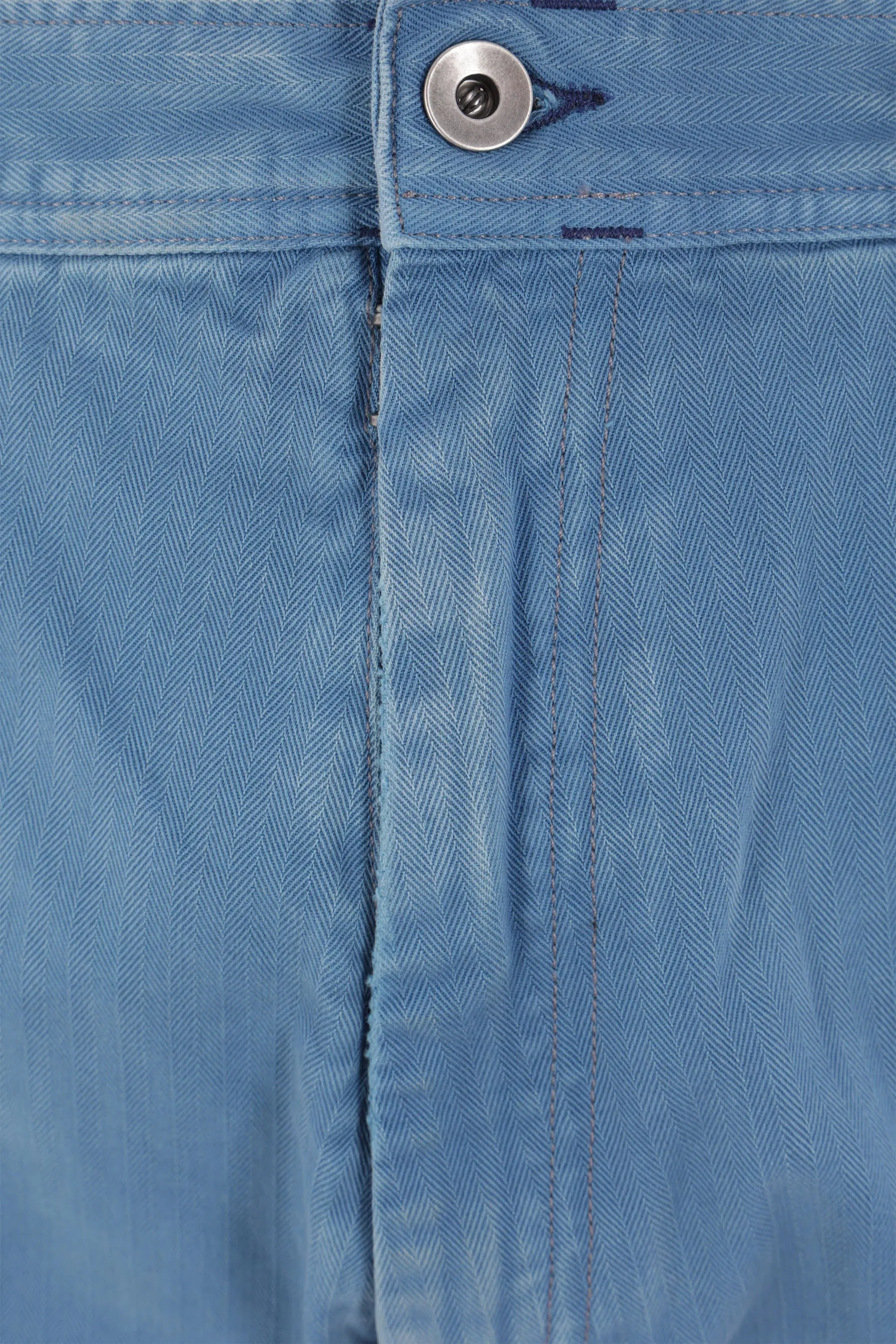 herringbone denim cargo jeans