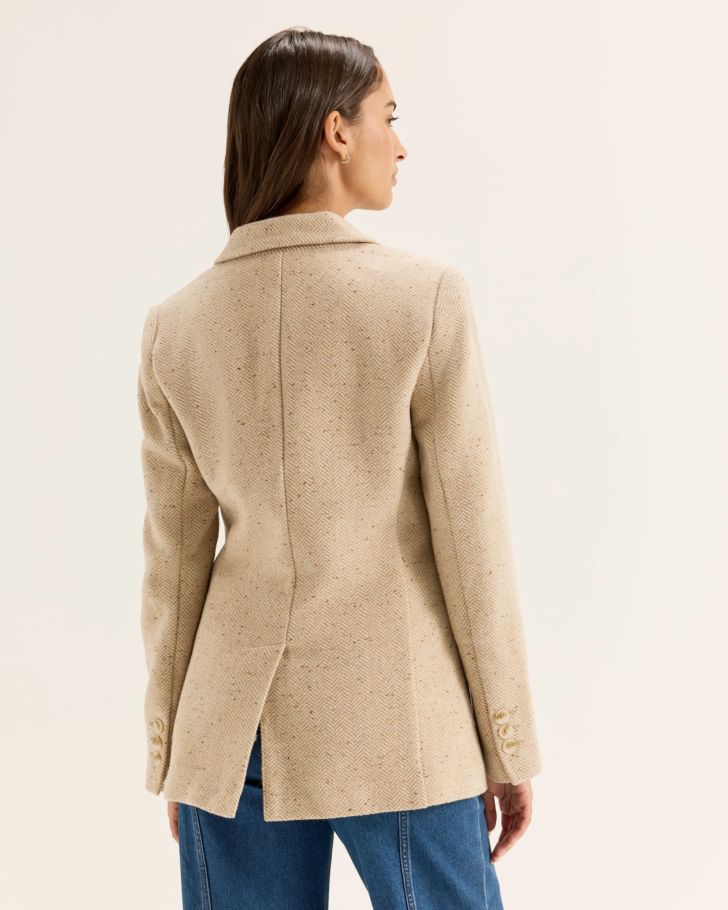 Herringbone Short Coat