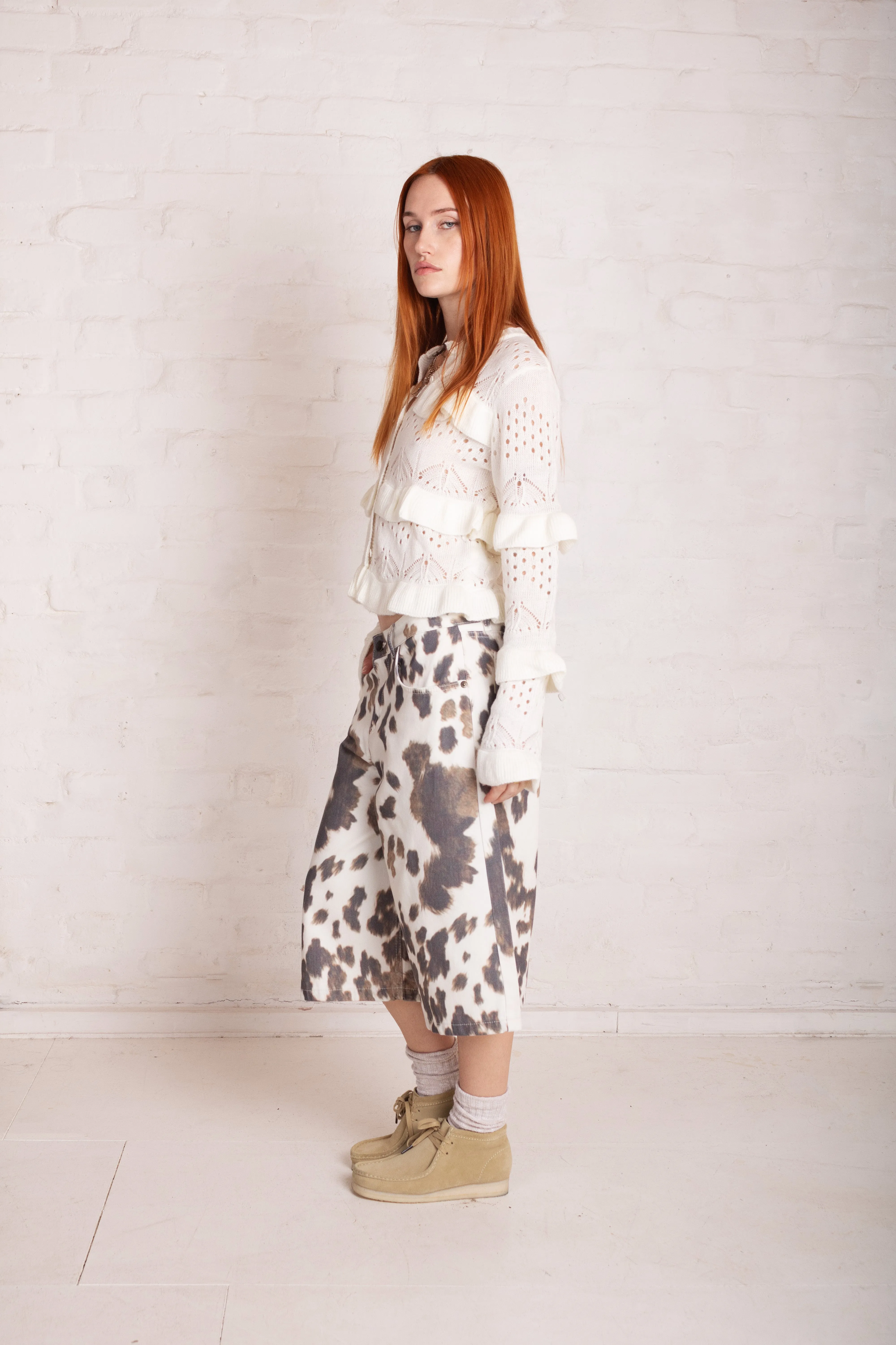 Hide Cow Print Release Jorts