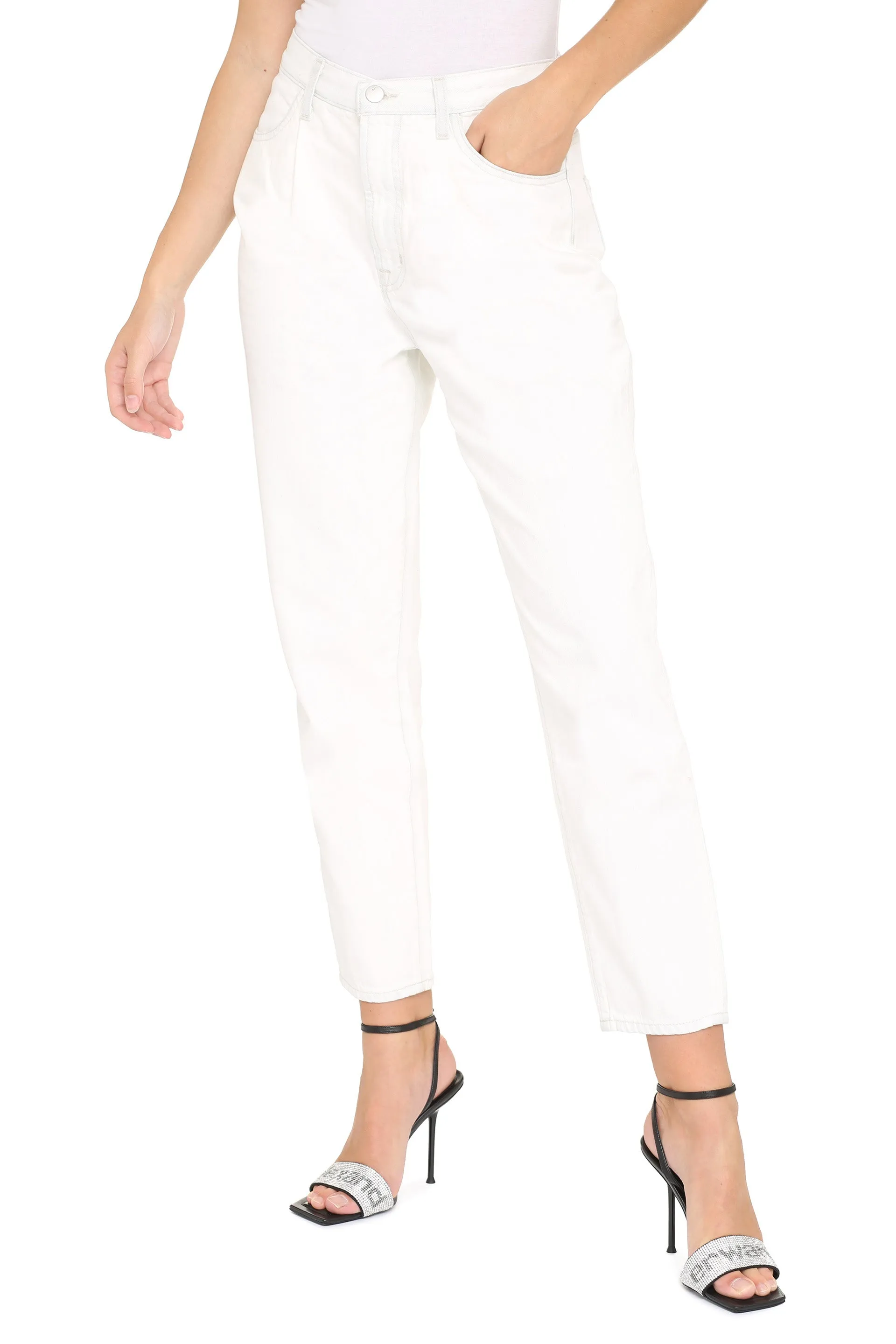J Brand High-Rise Tapered Jeans