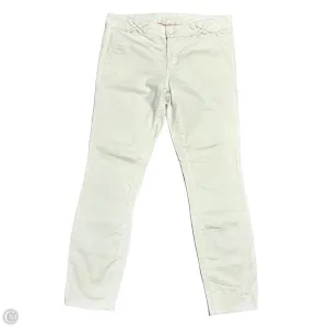 Jeans Designer By Tory Burch In White Denim, Size: 10