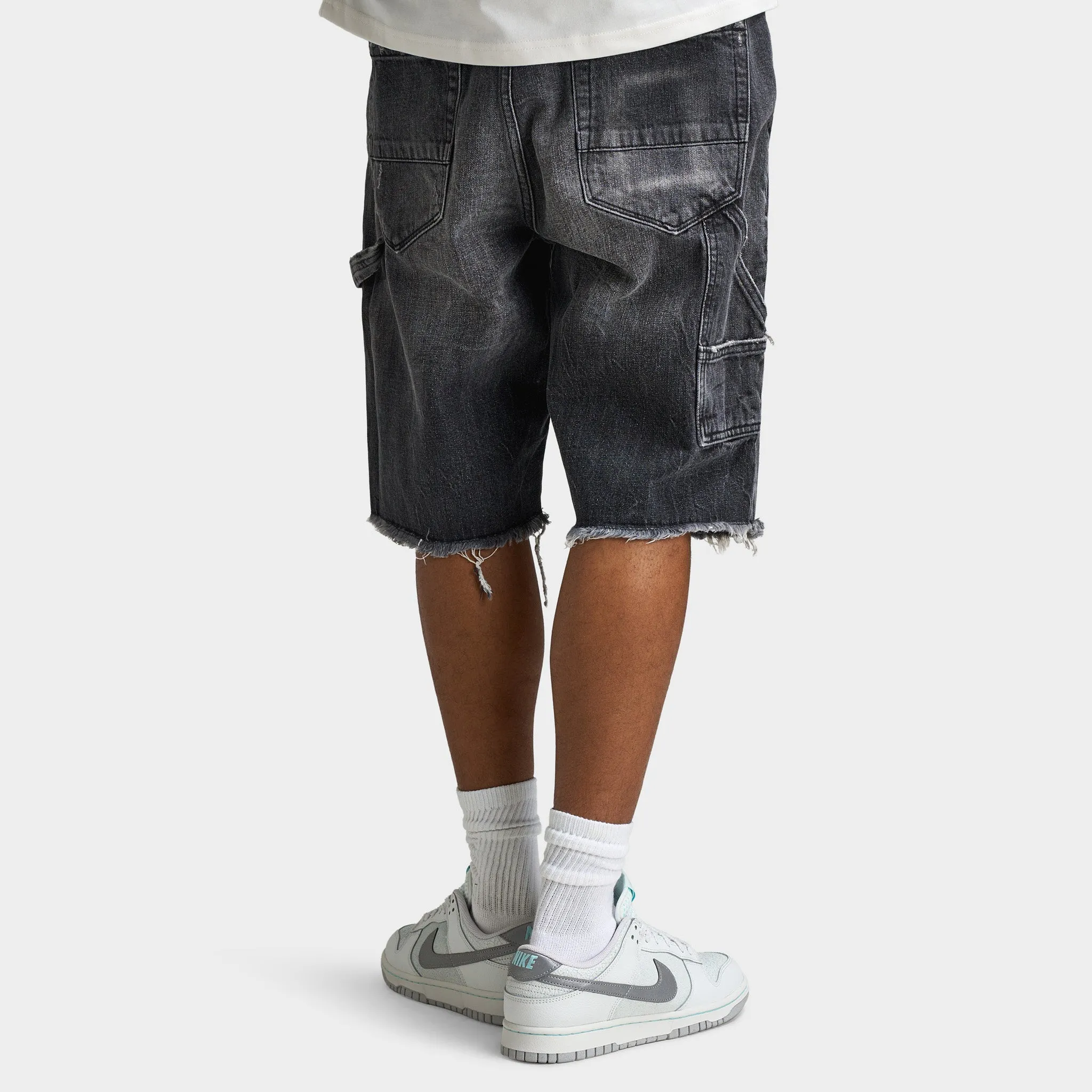 Jordan Craig Brian Reconstructed Denim Short / Industrial Black