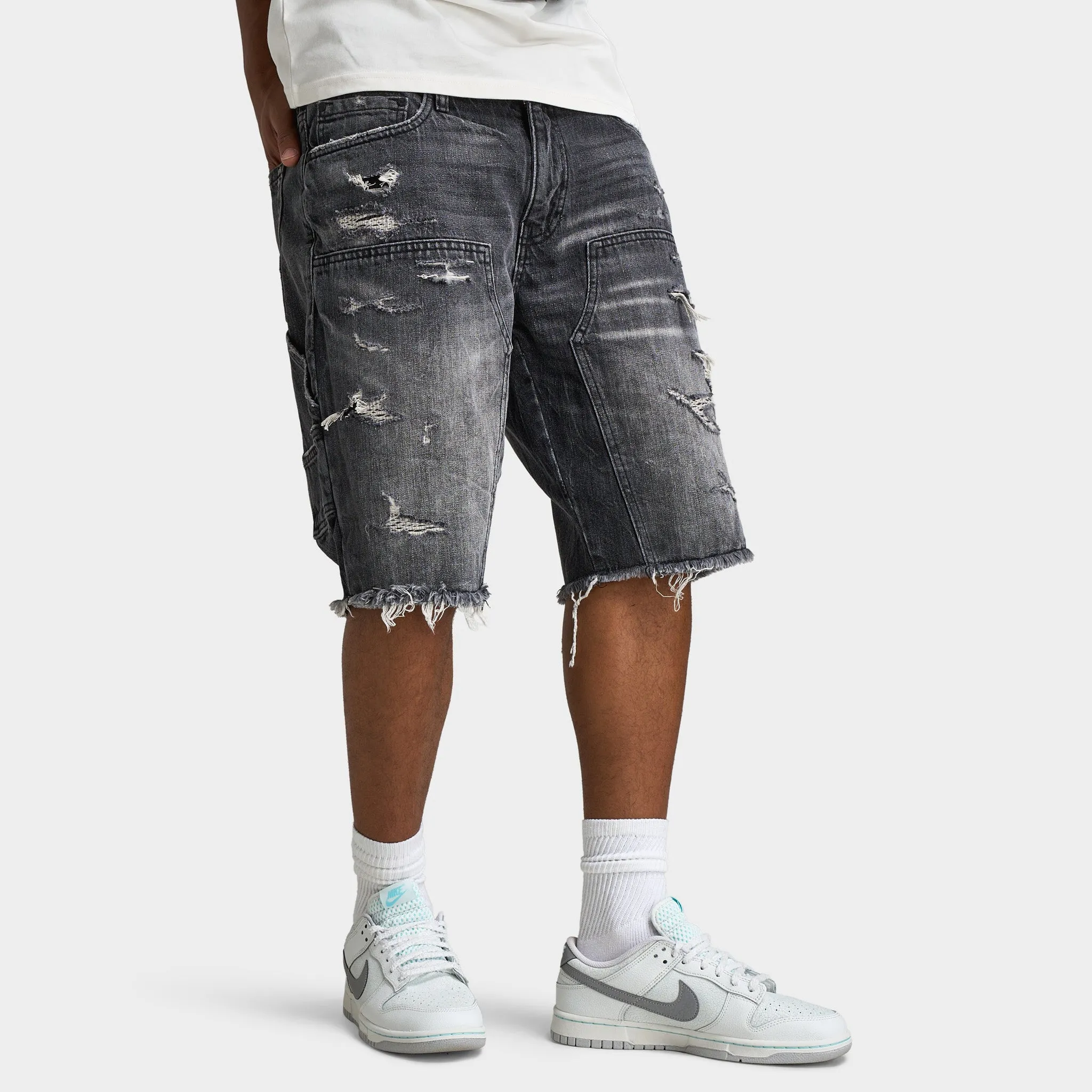 Jordan Craig Brian Reconstructed Denim Short / Industrial Black