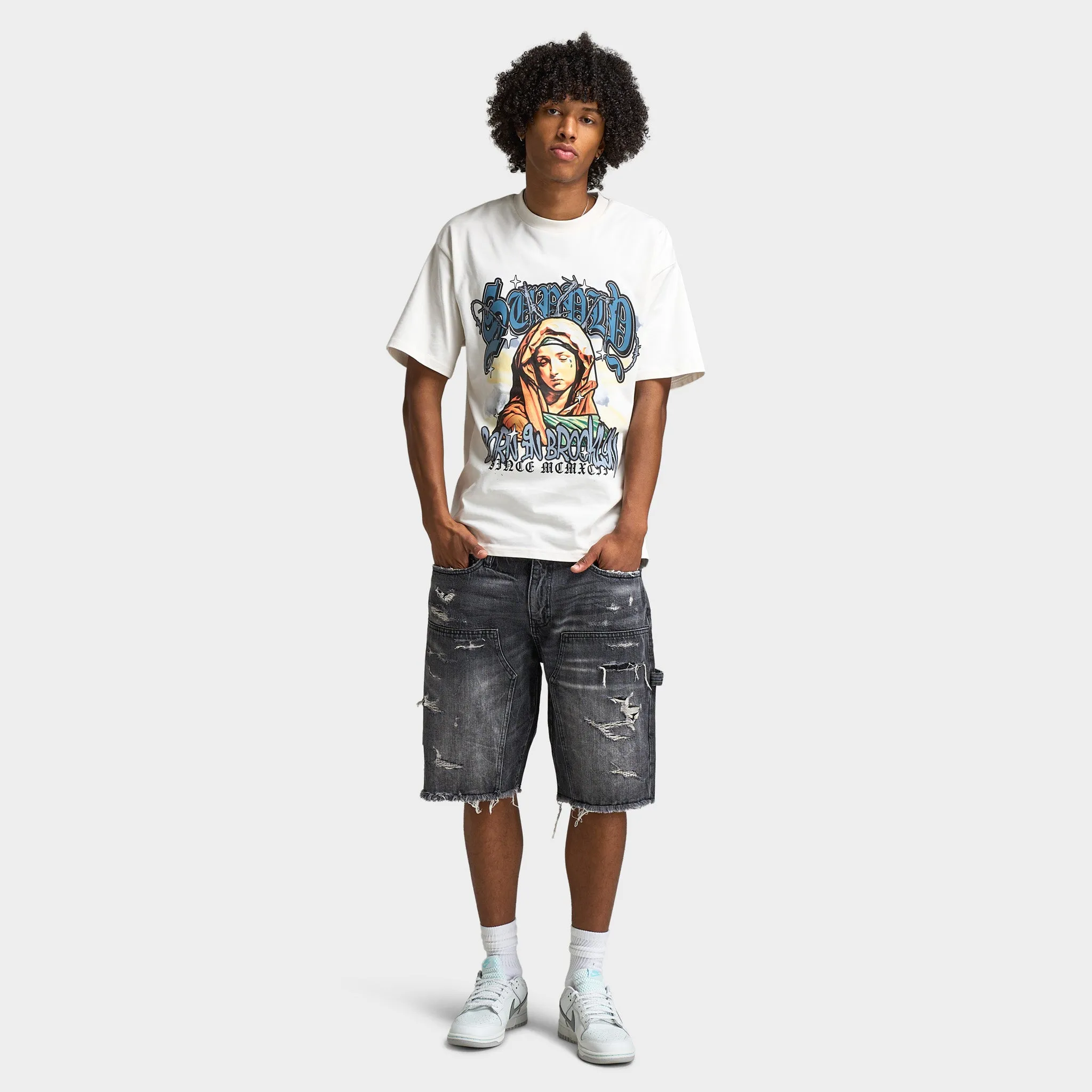 Jordan Craig Brian Reconstructed Denim Short / Industrial Black