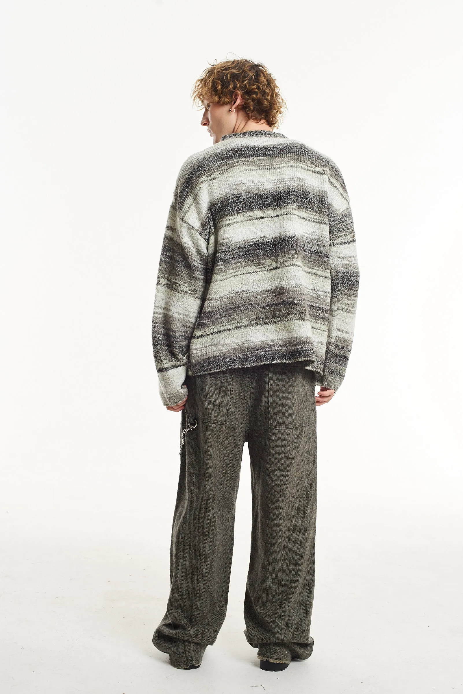 Jumble Spacedye Stripe Knit Jumper