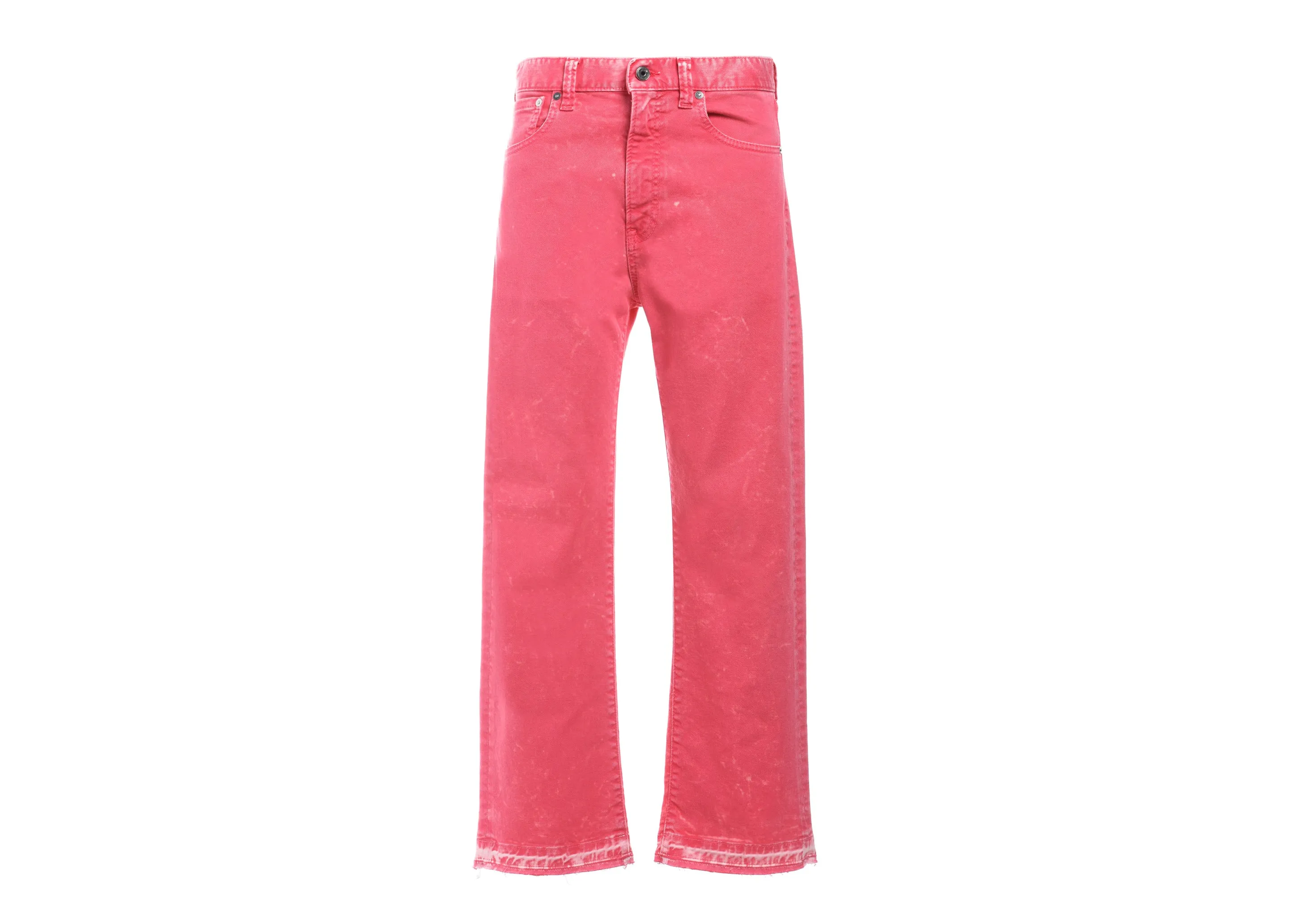 Just Cavalli Logo Patch Straight Leg Cropped Jeans